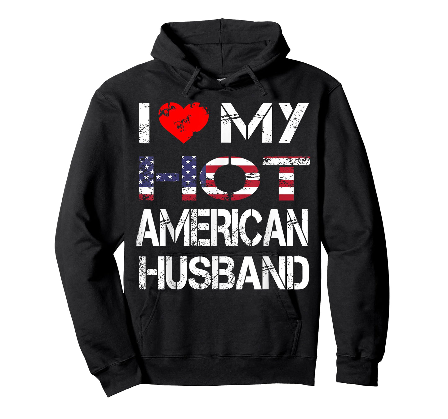 I Love My Hot American Husband T-shirt Gift (Wife Shirt)