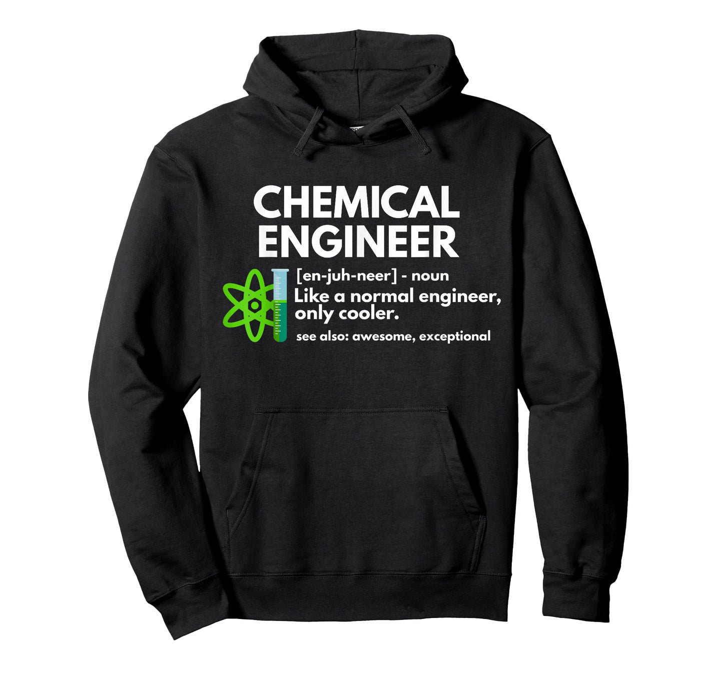 CMAtst Chemical Engineer T-Shirt - Men's & Women's Unisex Adults - Black - Small - Short Sleeve - Cotton & Polyester - Funny Chemical Engineer Definition Engineering T-Shirt