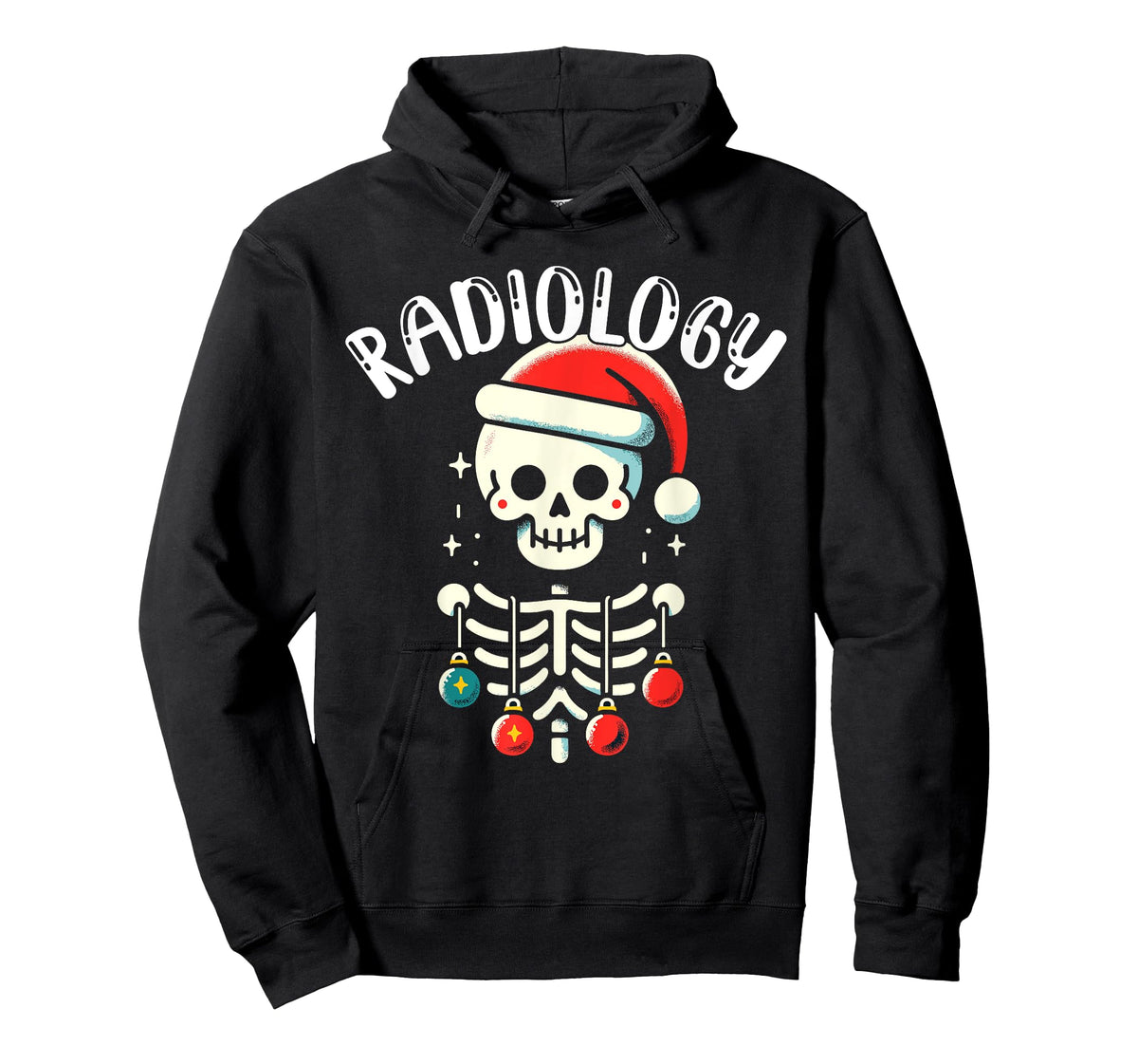 Radiology Christmas Skeleton - Santa Claus Hat X-Ray Tech T-Shirt