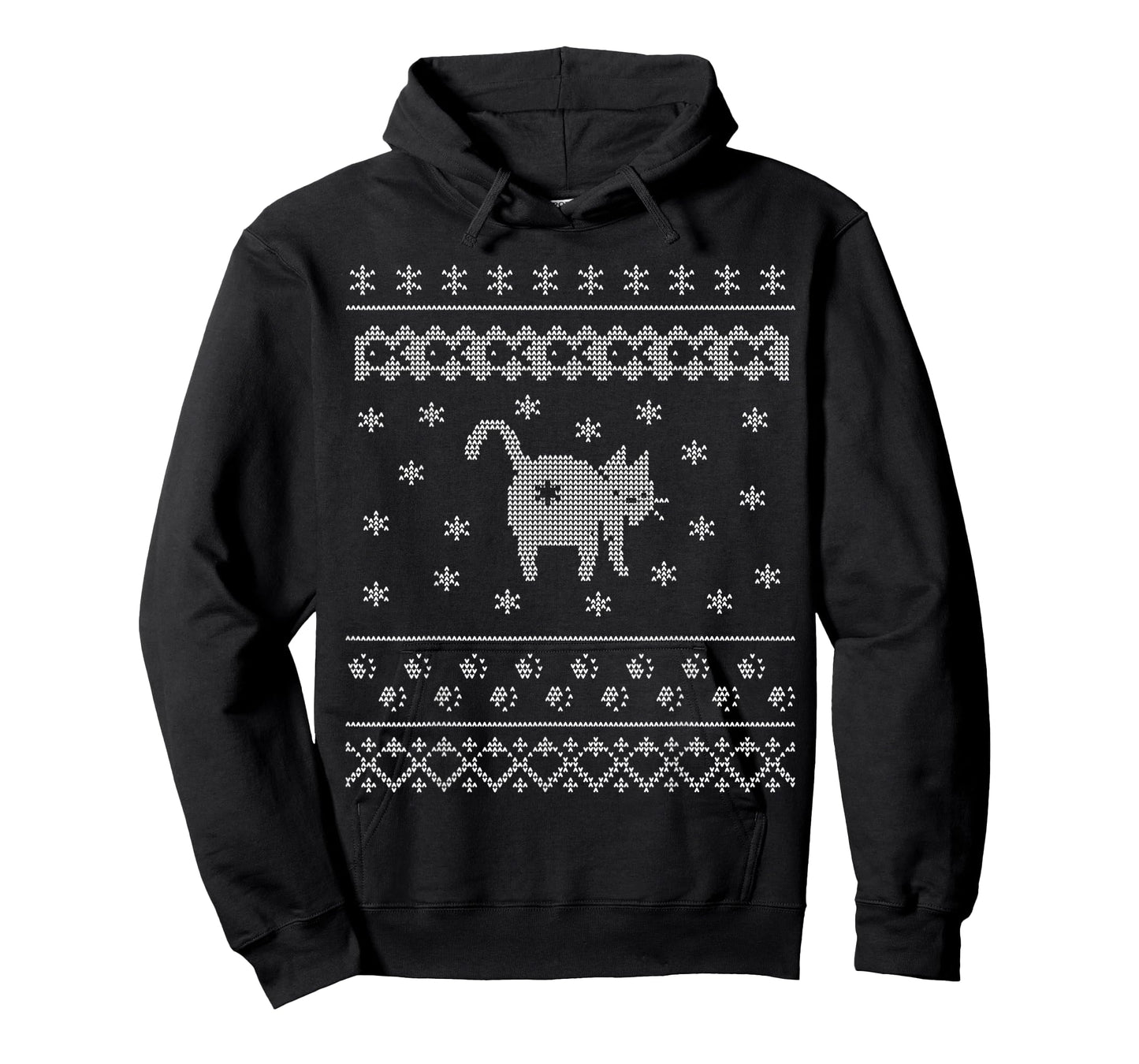 Cat Butt Christmas Winter Holiday Ugly Sweater Pattern Men Women T-Shirt