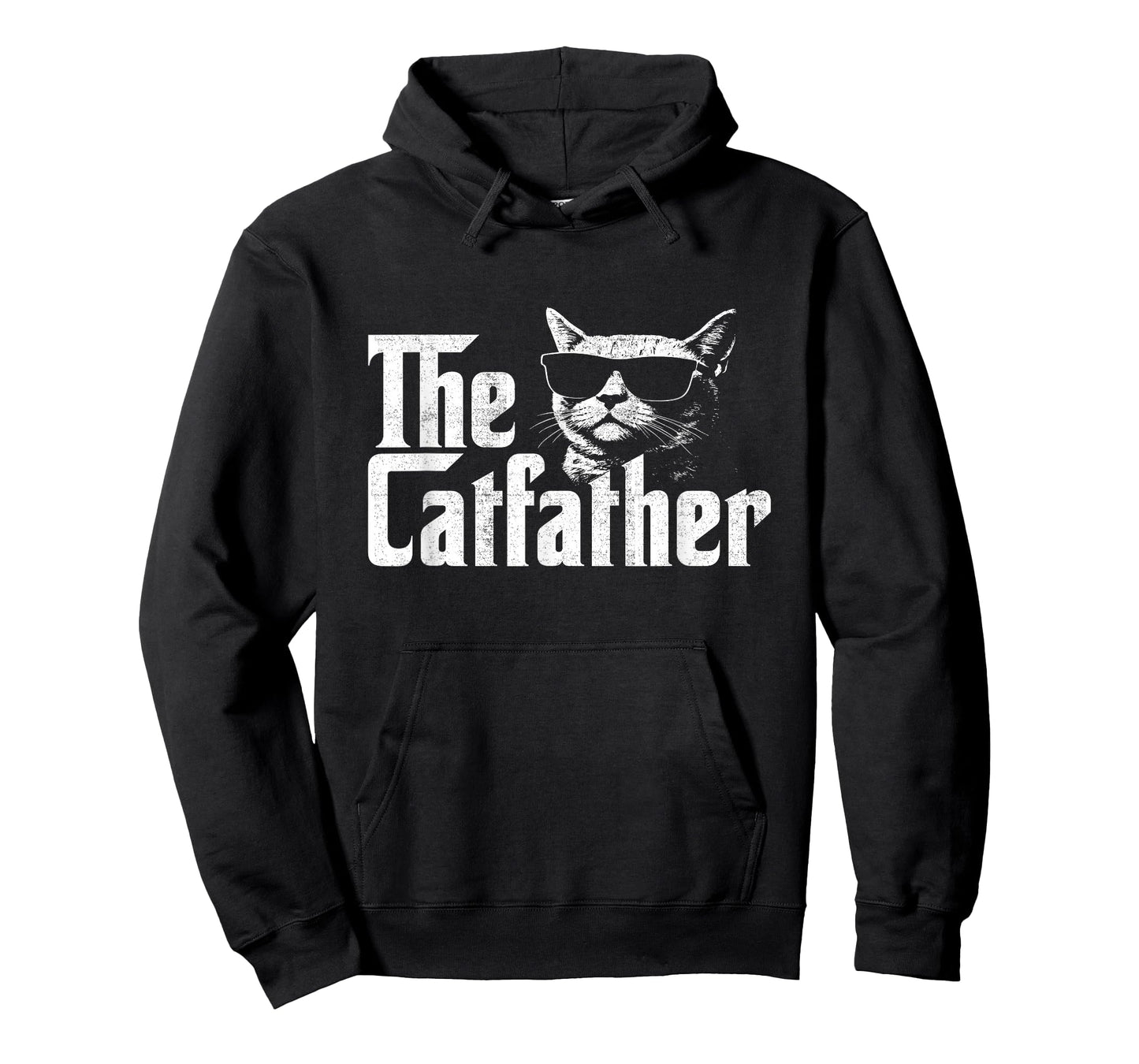 Mens The Catfather Funny Cat Dad Fathers Day Vintage Father's Day T-Shirt