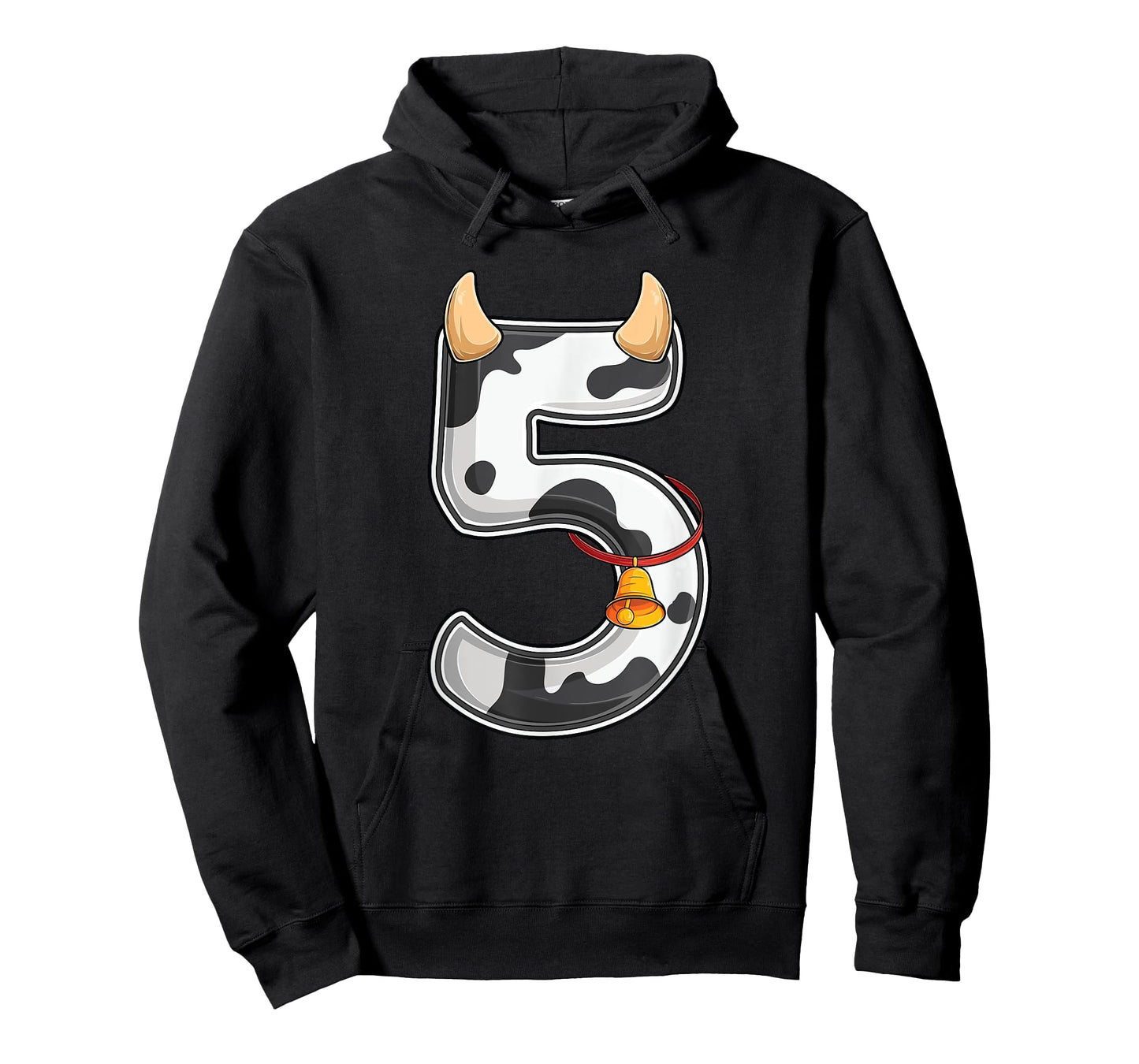 Cow Girl Boy Farmer Fifth 5th Birthday Five 5 Years Old Bday T-Shirt