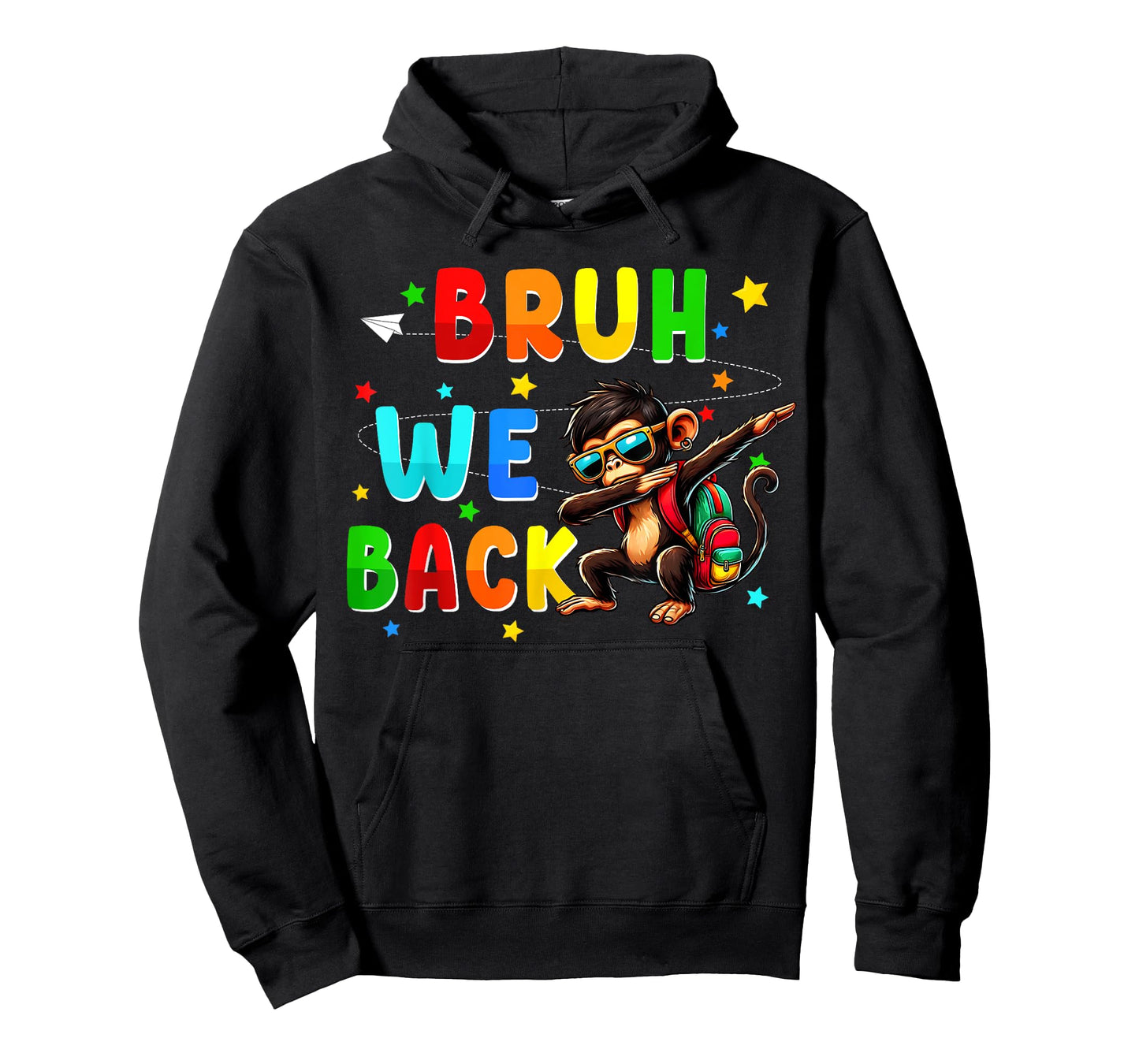 Bruh we back funny back to school stuffs dabbing Monkey T-Shirt