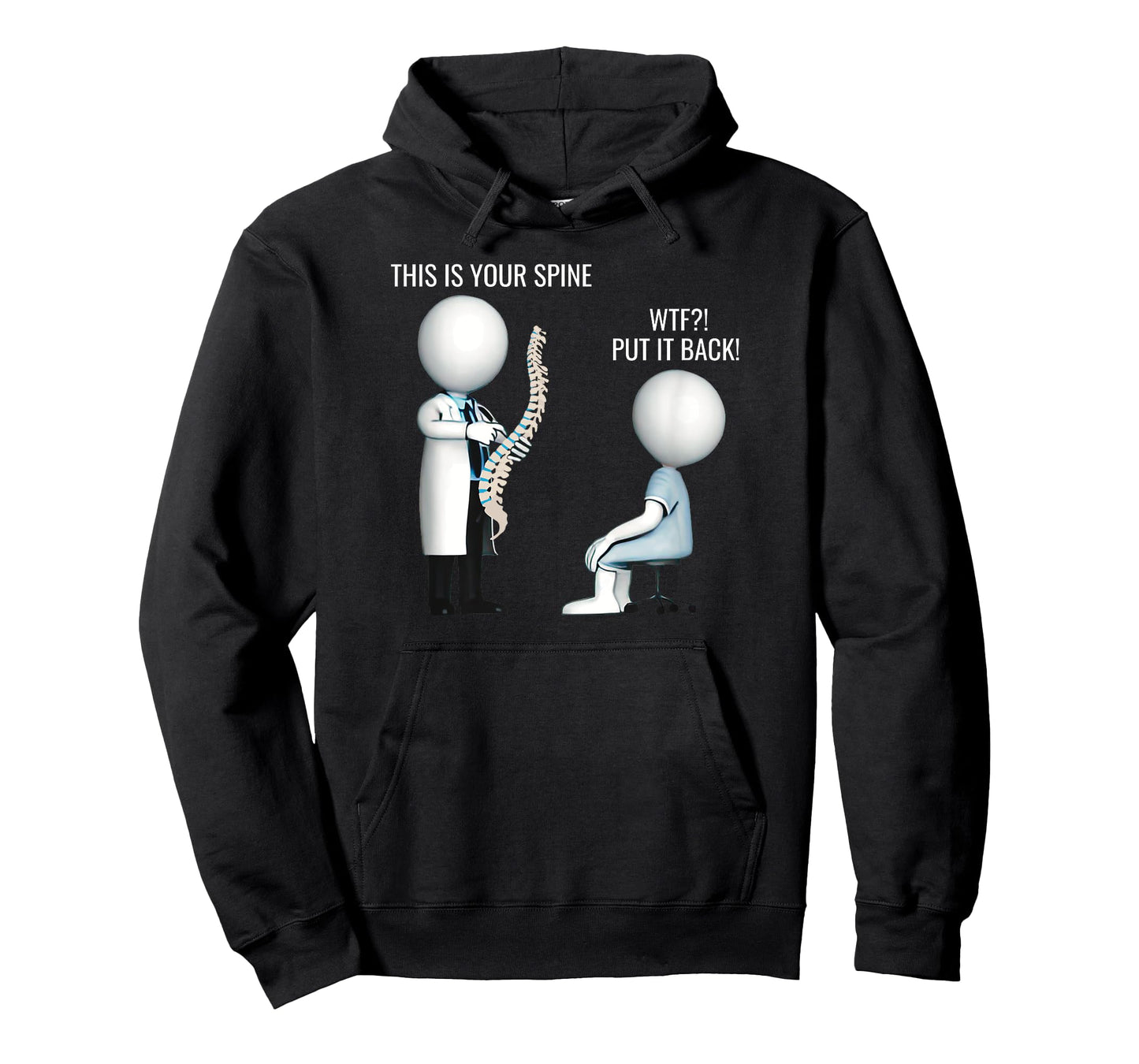 This Is Your Spine WTF Put It Back Surgery Medical Meme T-Shirt