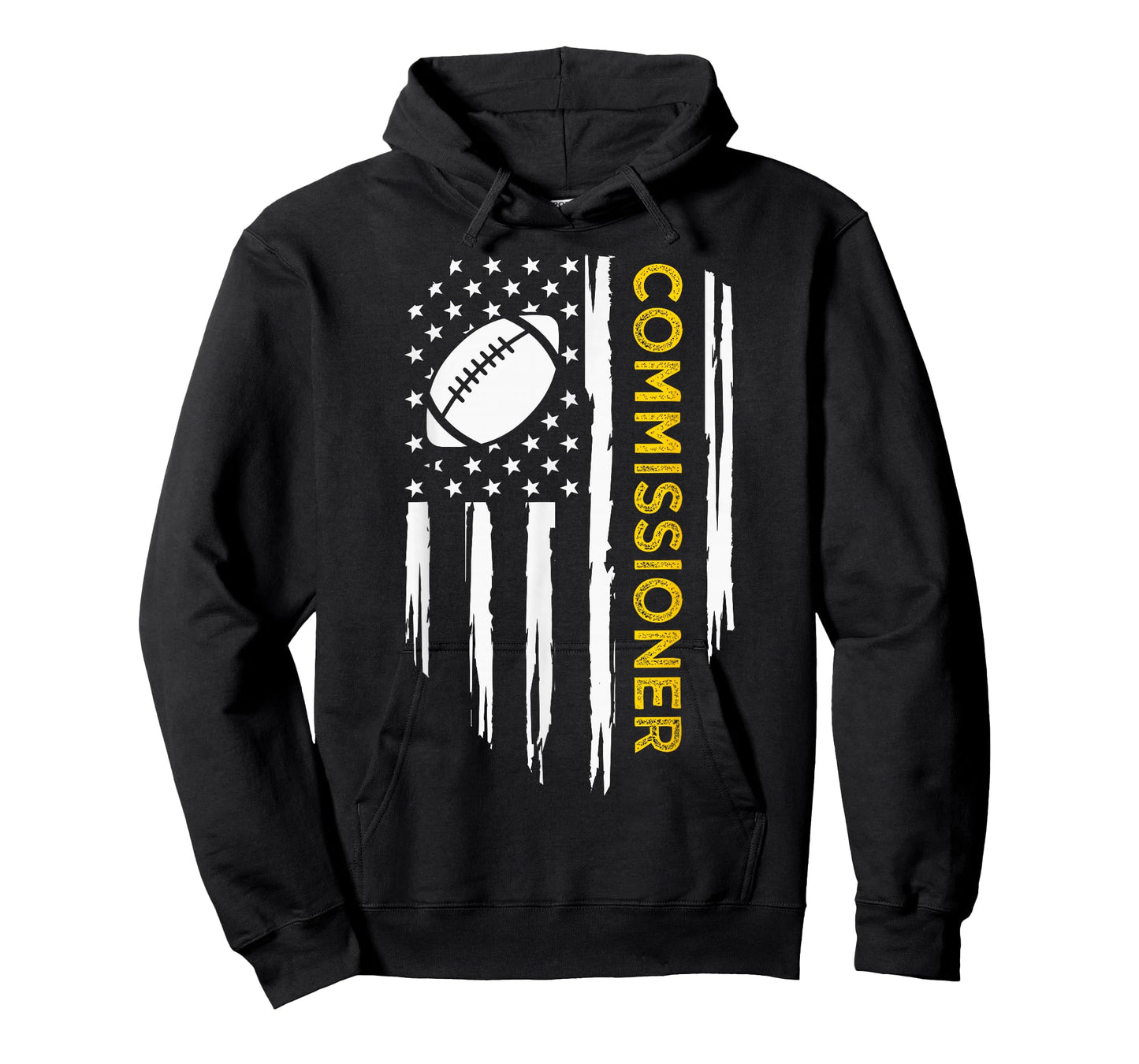 Commissioner Fantasy Football - American Commish Flag T-Shirt