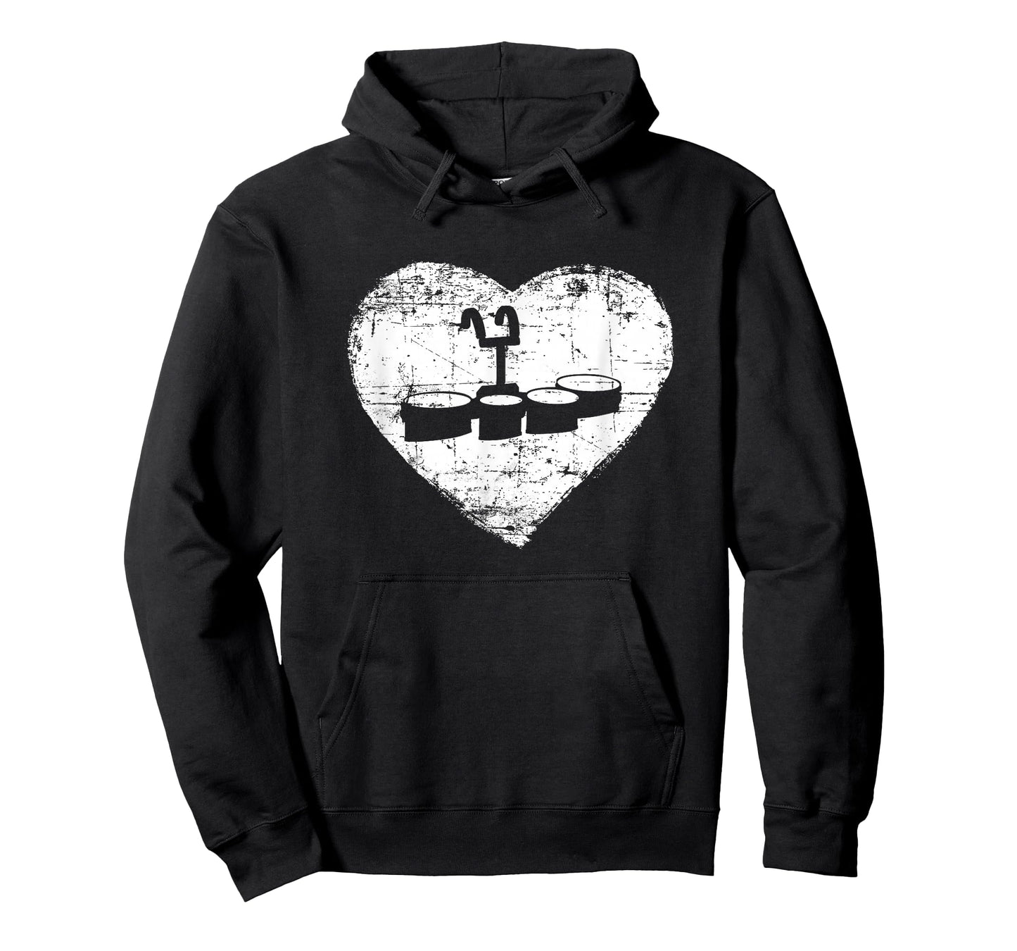 Marching Band Shirt | Love tenor drum quintet Heart t-shirt T-Shirt