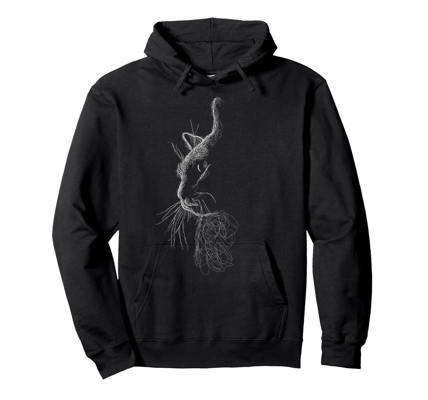 Cute Cat scribble art sketch for kitten lover Kitty cats T-Shirt
