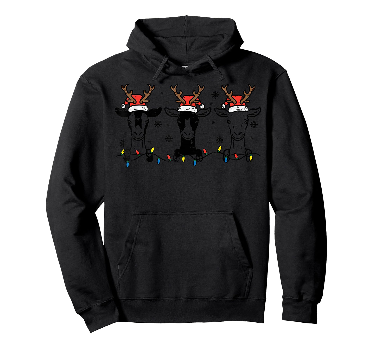Christmas Goats Santa Xmas Farm Animal Farmer Men Women Kids T-Shirt