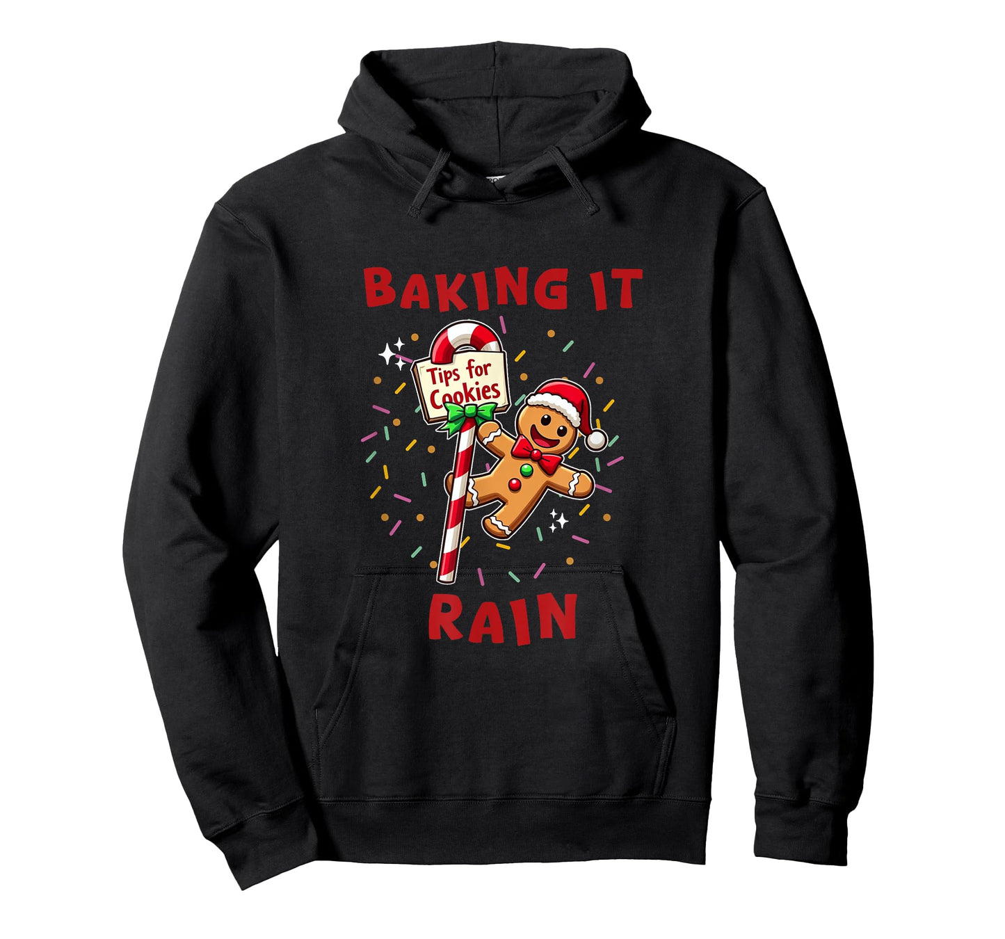 Baking It Rain Funny Holiday Gingerbread Stripper Pole T-Shirt