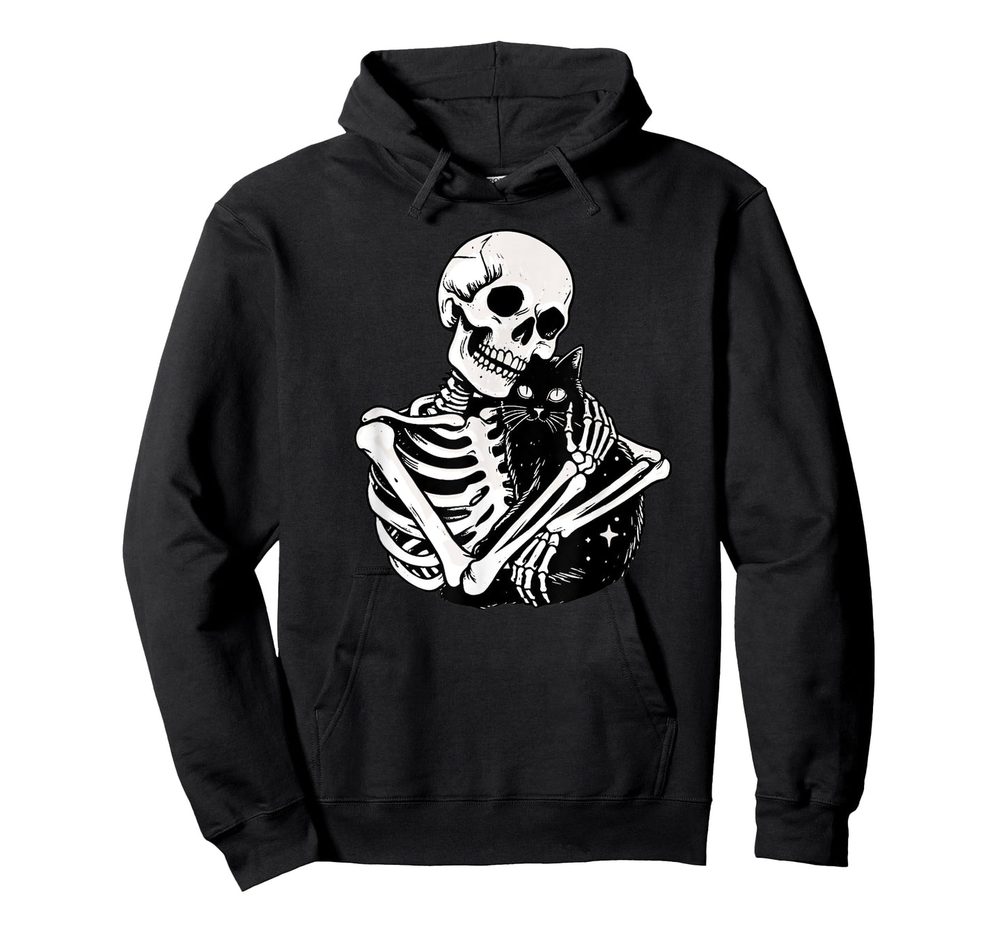 Skeleton Cat Skull Kitty Goth Cute Halloween Men Women Kids T-Shirt