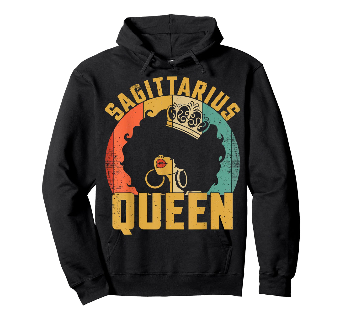 Birthday Afro Sagittarius Queen African American Black Women T-Shirt
