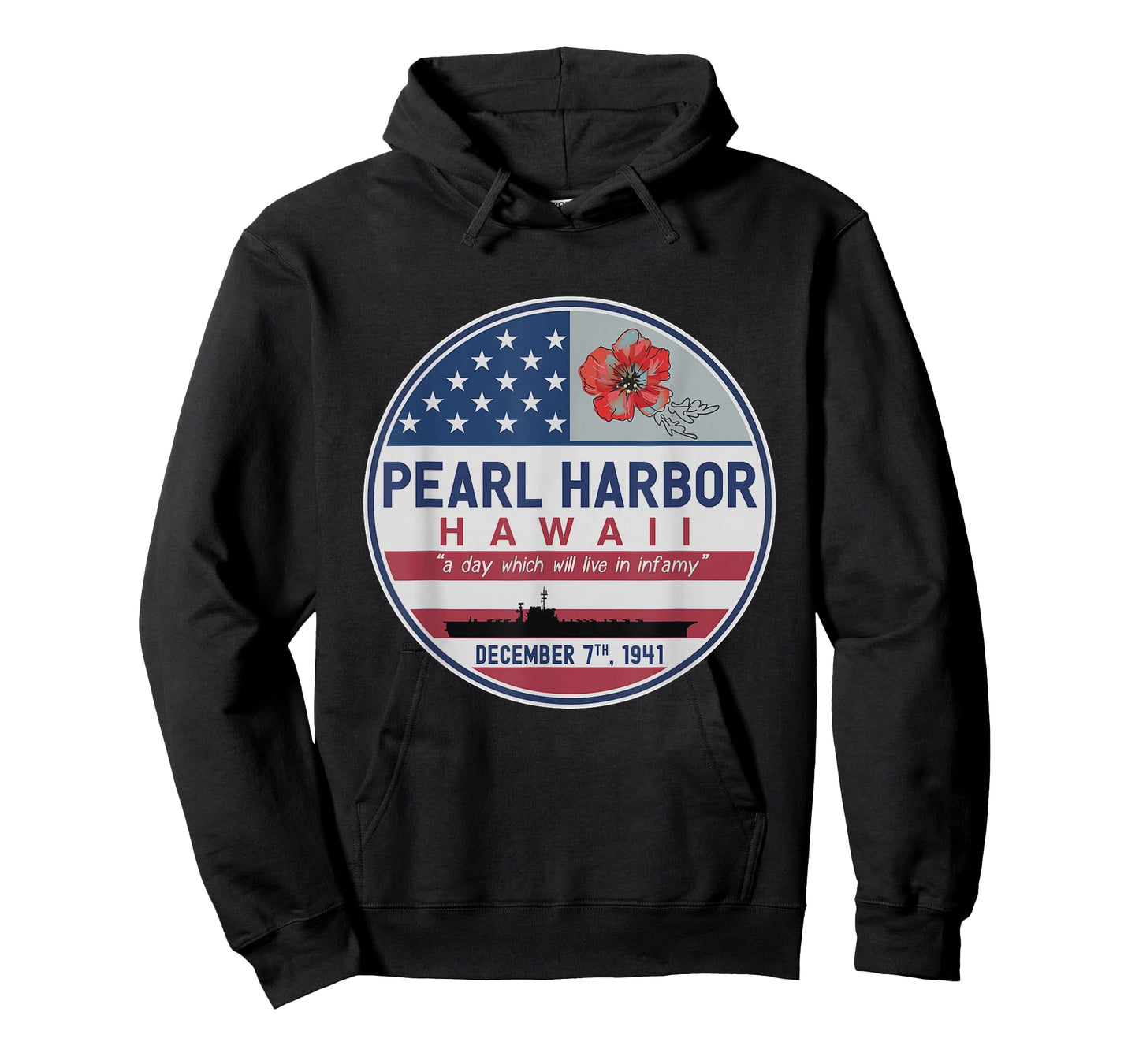 Pearl Harbor Memorial Hawaii Vintage USA Flag Day of Infamy T-Shirt
