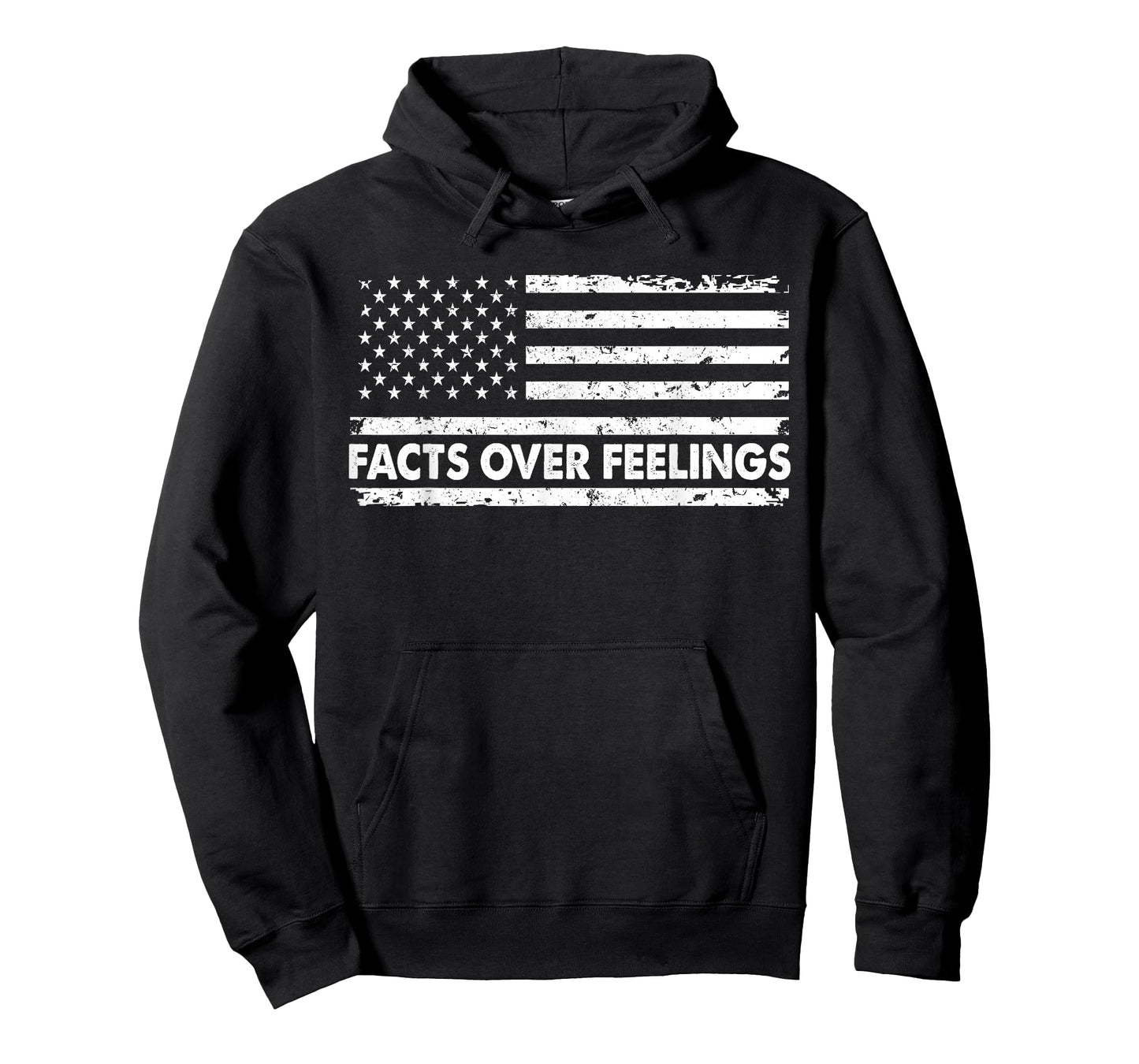 Facts Over Feeling American Flag Vintage Distressed T-Shirt