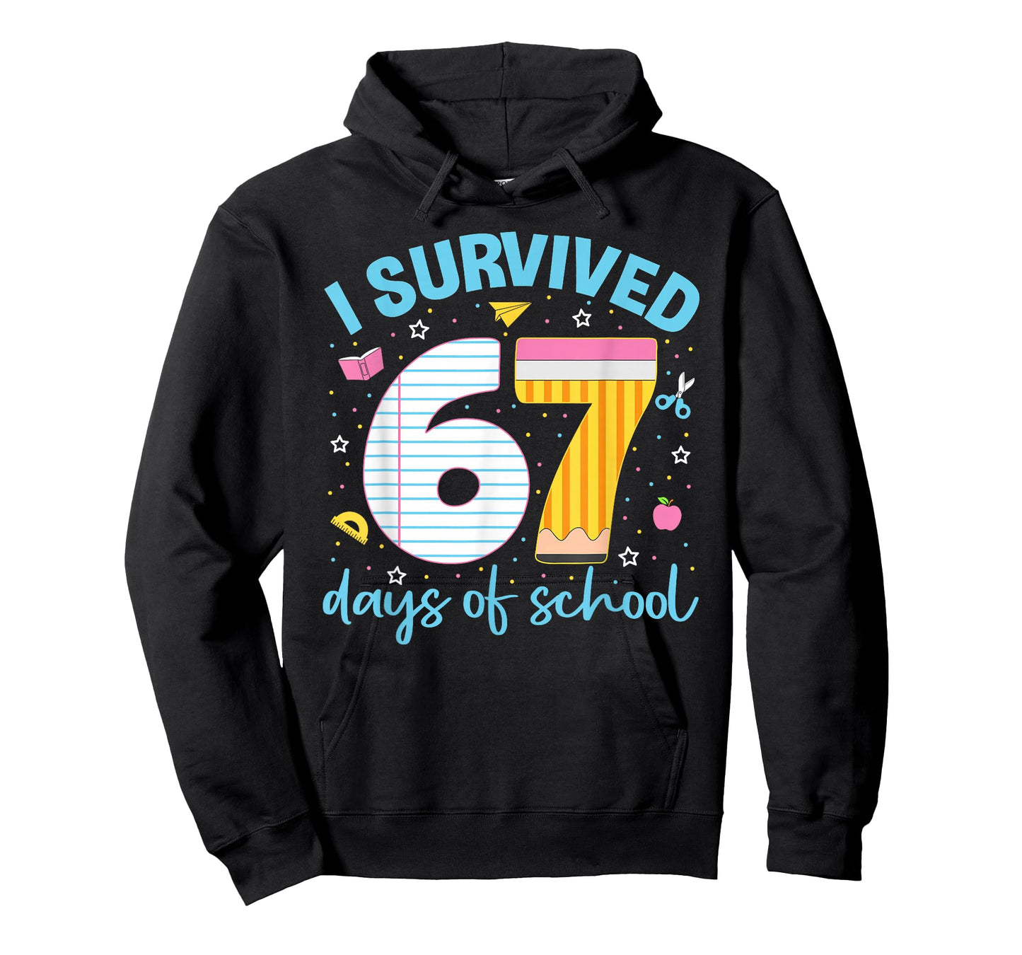 67 Shirt Teacher Kids 6 7 Meme I Survived 67 Days of School T-Shirt