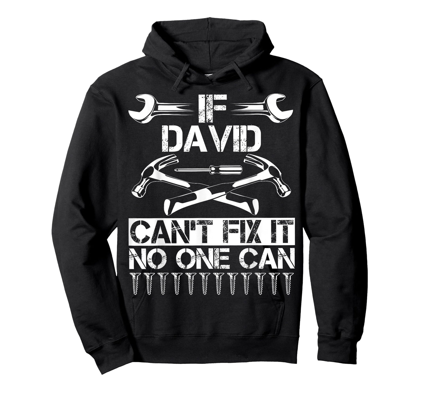 Custom Fathers Day Engineer Christmas Name For Men DAVID Fix It Funny Birthday Personalized Name Dad Gift Idea T-Shirt