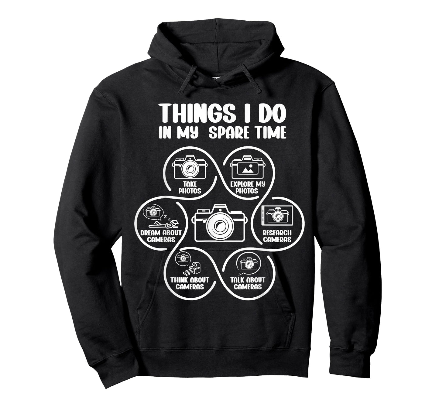 Things I Do in My Spare Time Funny Photographer Camera Lover T-Shirt