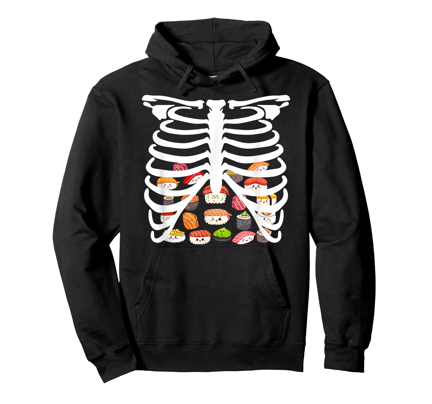 Halloween Japanese dish Food Rib Cage Skeleton Sushi T-Shirt