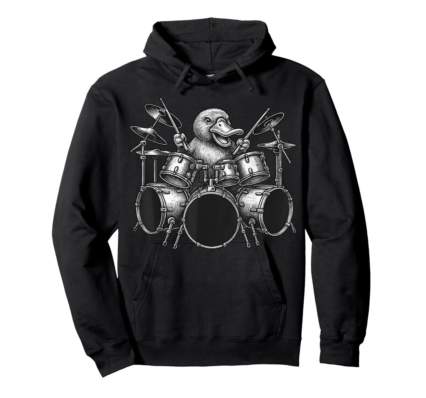 Platypus Playing Drums Drummer Animal Lover T-Shirt