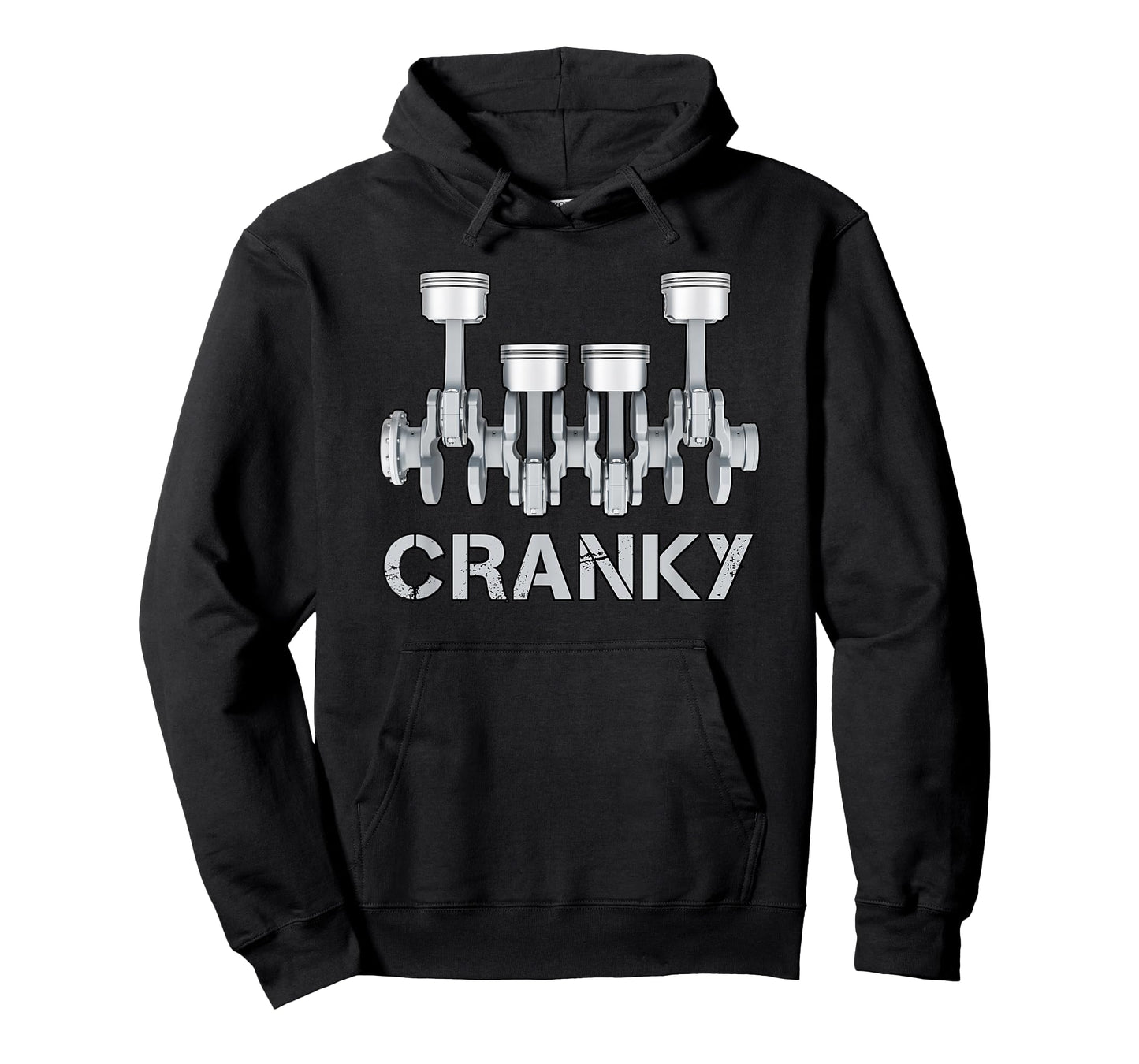 Cranky Car Engine Crankshaft Funny Car Lover Mechanics Dad T-Shirt