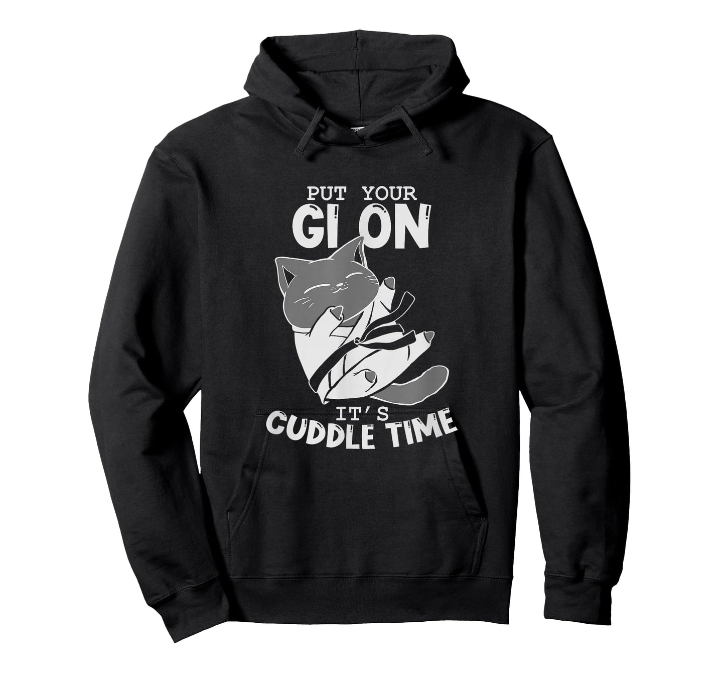 Brazilian Jiu Jitsu Fighting Cat Put Your Gi On It's Cuddle T-Shirt
