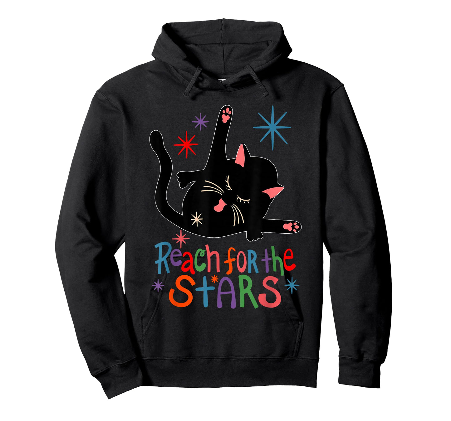 Reach for The Stars Funny Cat T-Shirt