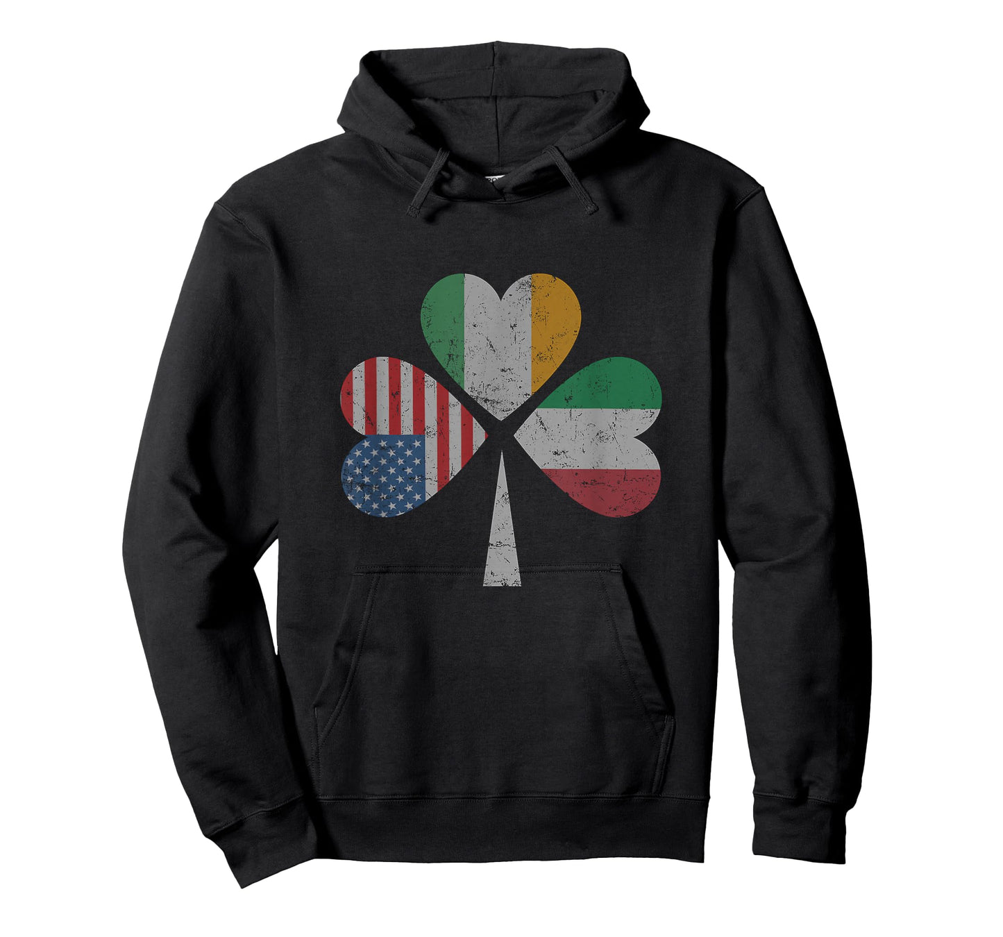 Irish Italian American Flag Ireland Italy USA Patrick's Day Women Kids Men T-Shirt