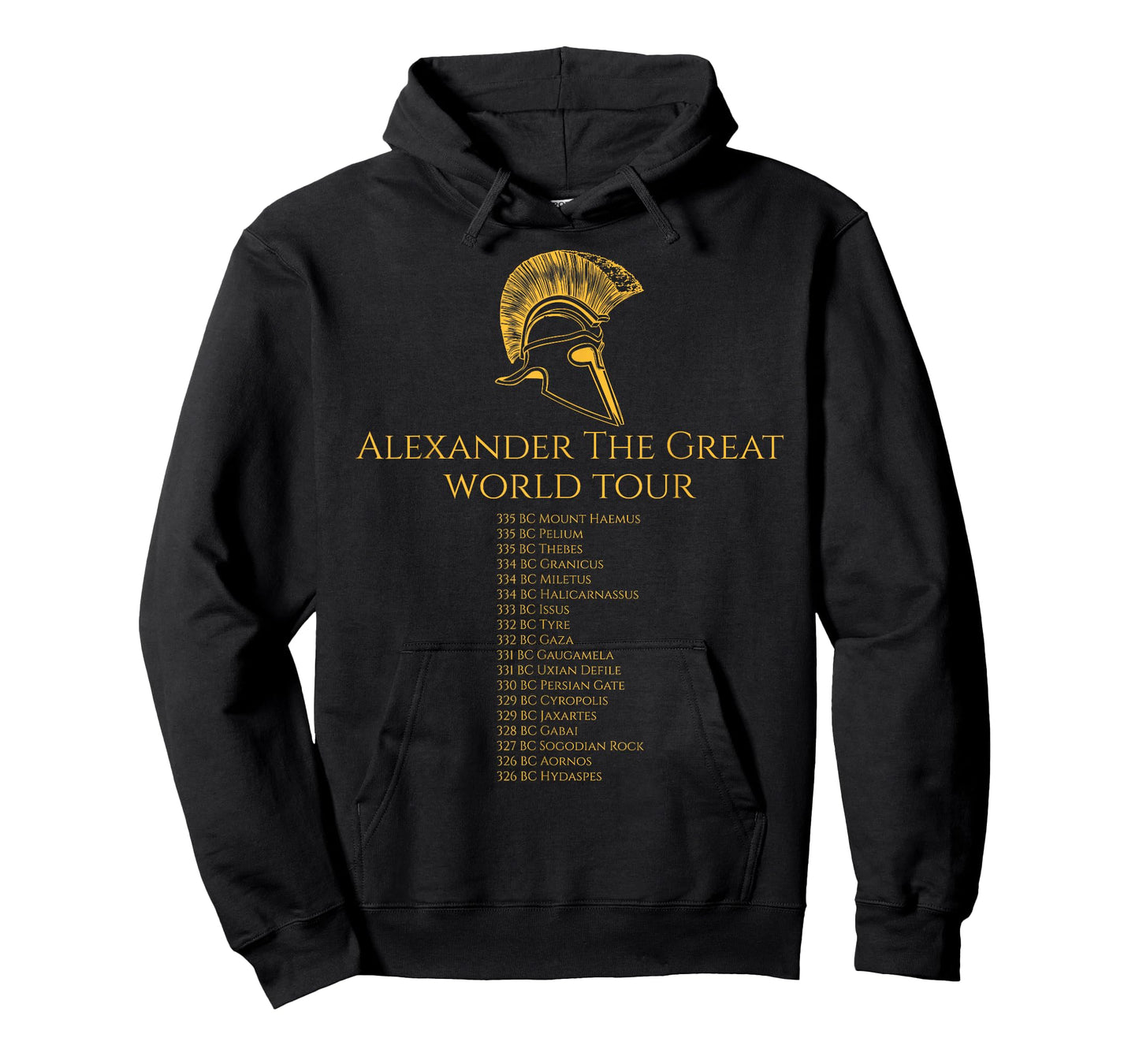 Ancient Greek History - Alexander The Great World Tour T-Shirt Small