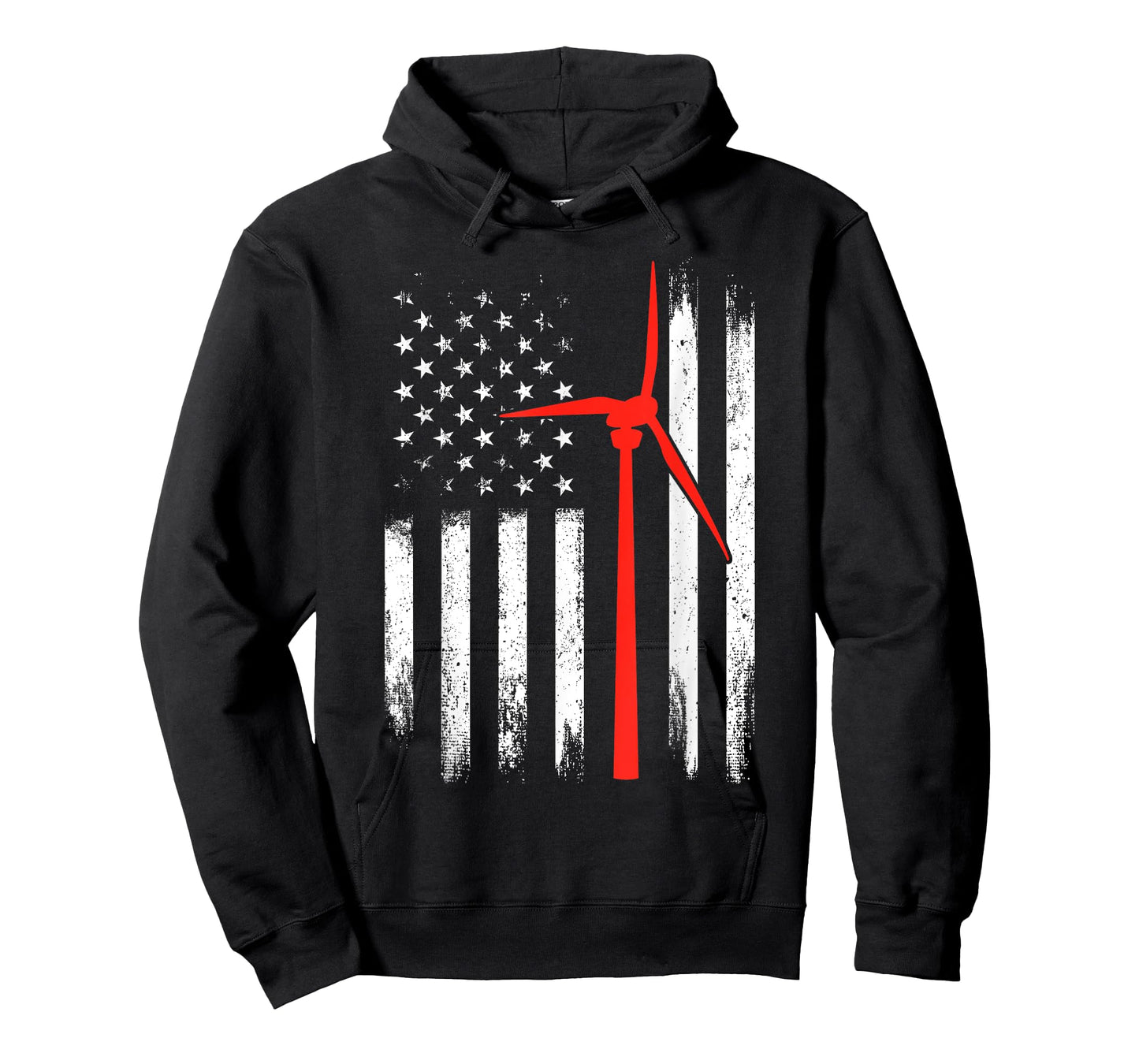 Wind Turbine Technician Shirt American Flag Tshirt Gifts T-Shirt
