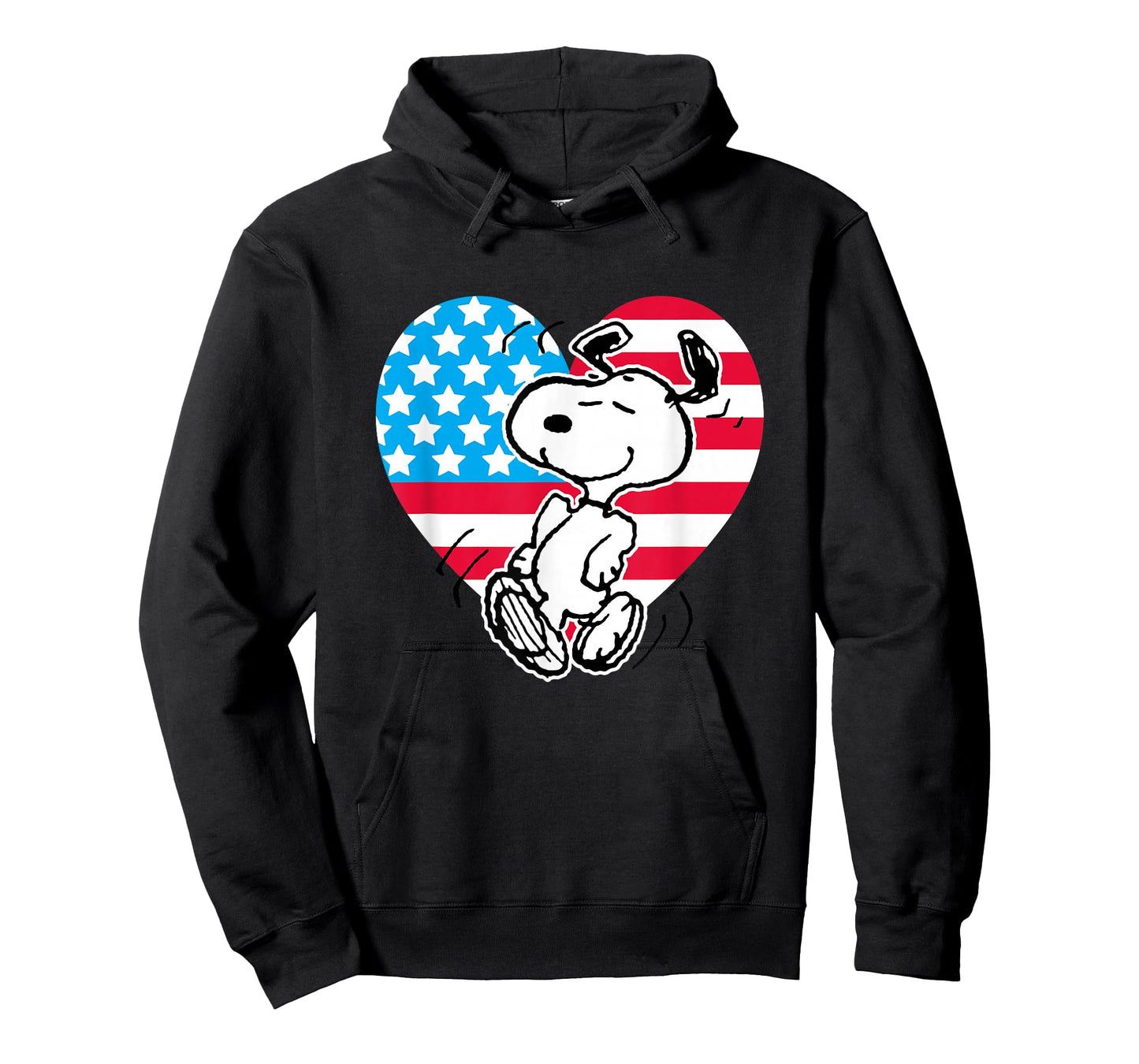 Peanuts - Snoopy USA Flag Heart T-Shirt