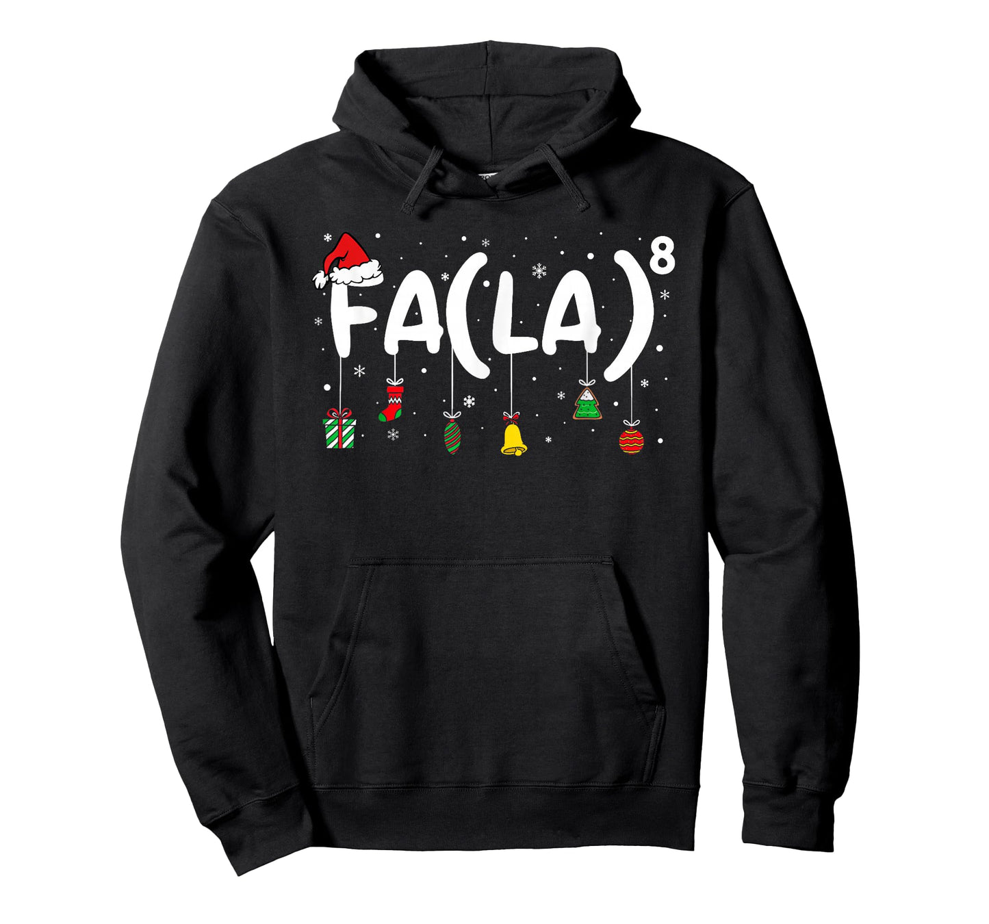 Funny Christmas Santa FA La Xmas Math Teacher Student T-Shirt