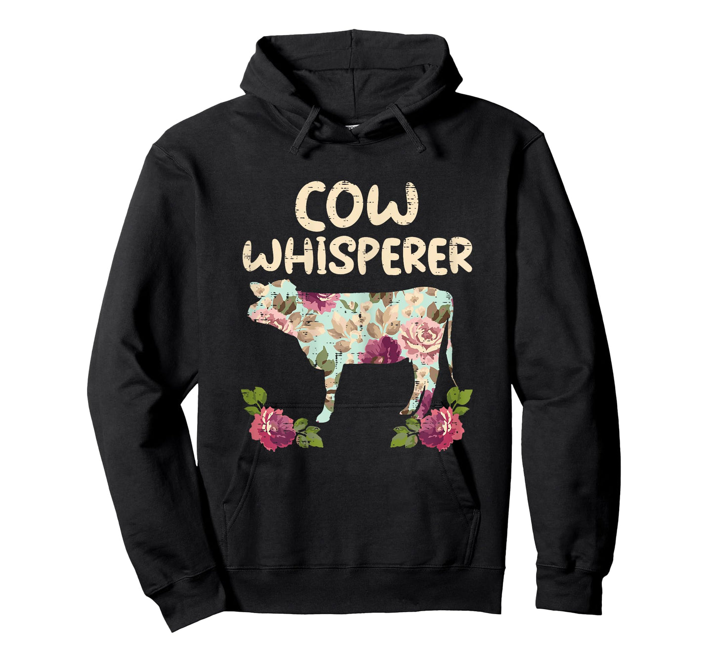 Cow Whisperer Flower Funny Farming Farm Animal Farmer Gift T-Shirt