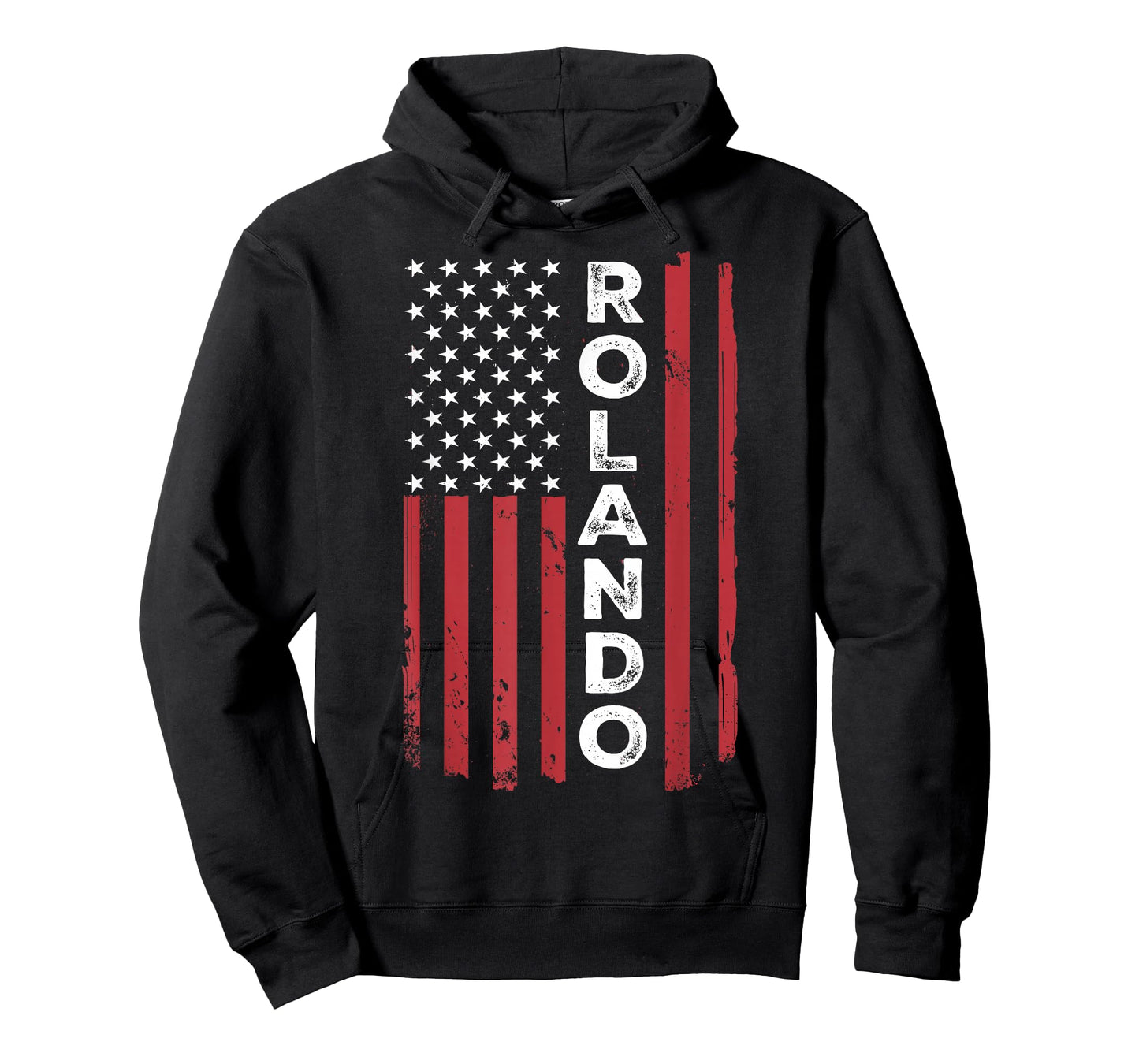 Rolando USA Flag American Flag Patriotic T-Shirt