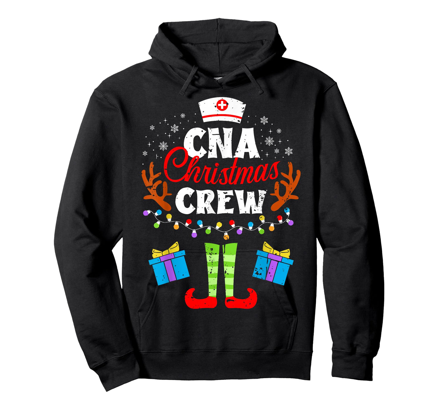 CNA Christmas Nurse Crew Nursing Women Men Pajama Xmas T-Shirt