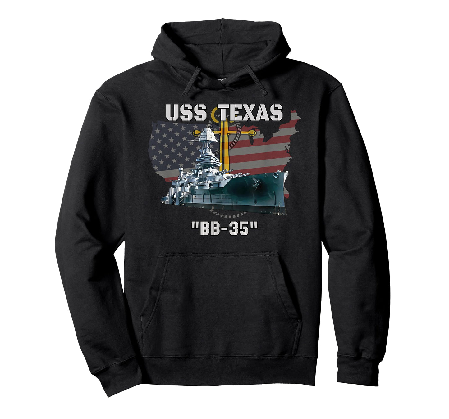USS Texas BB-35 Battleship Veterans Warship Father Grandpa T-Shirt