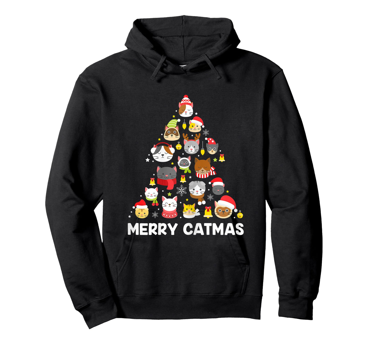 Womens Merry Catmas Funny Christmas Cat Shirt for Cat Lovers T-Shirt