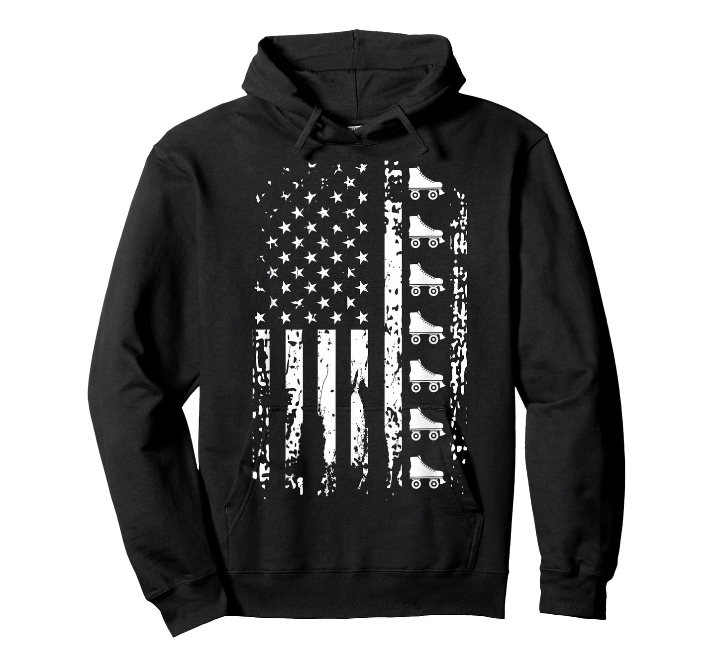 Roller Skate Shirt American Flag USA Roller Skating T-Shirt