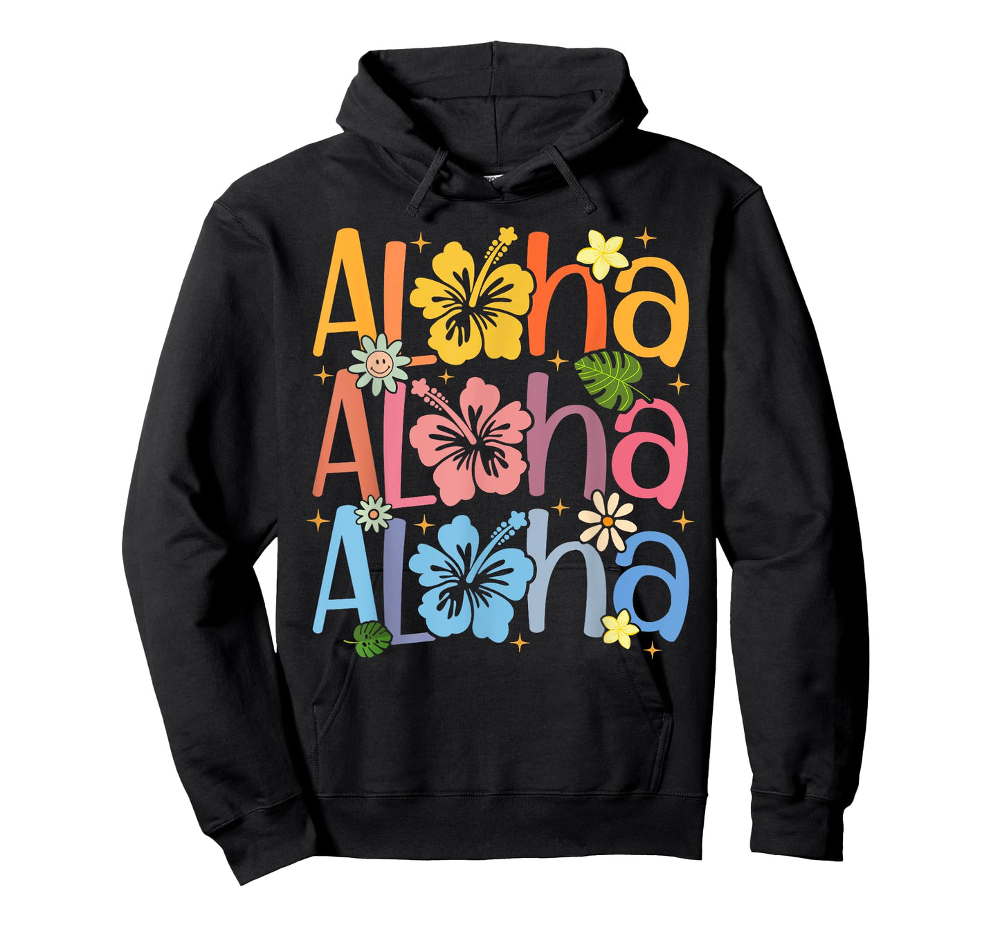 Cute Aloha Hawaiian Summer Vacation Shaka Hibiscus Kids Girl T-Shirt