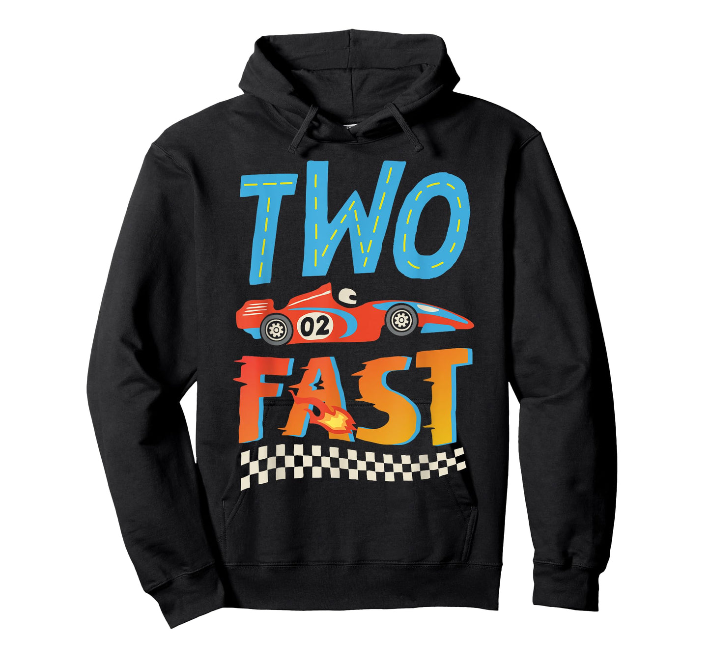 2 Fast Race Car Two Year Old Birthday Boy Racing 2nd Bday T-Shirt