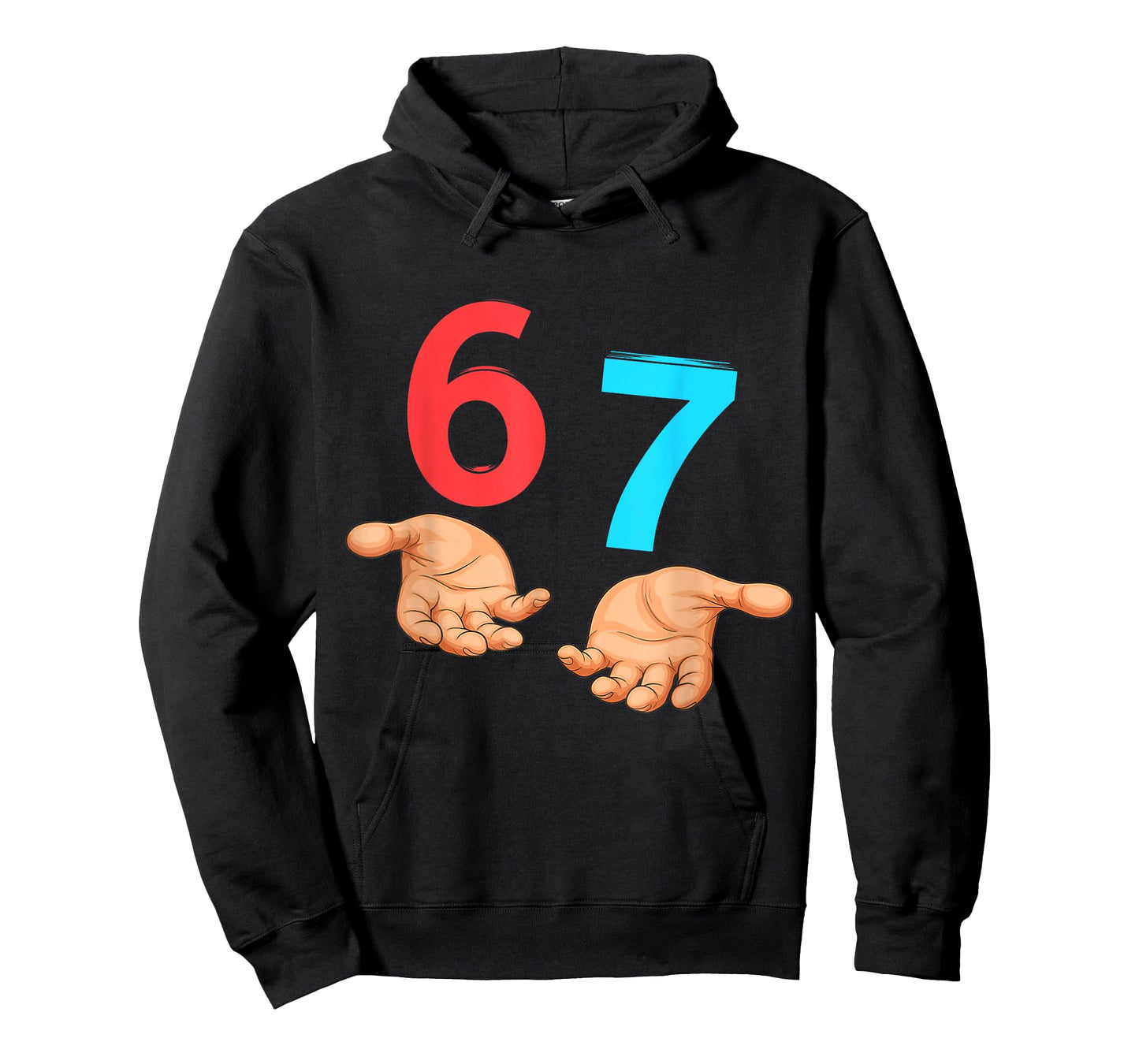 67 Six Seven 6 7 Kids 67 Teens Boys 6-7 Meme Hands 67 Funny T-Shirt