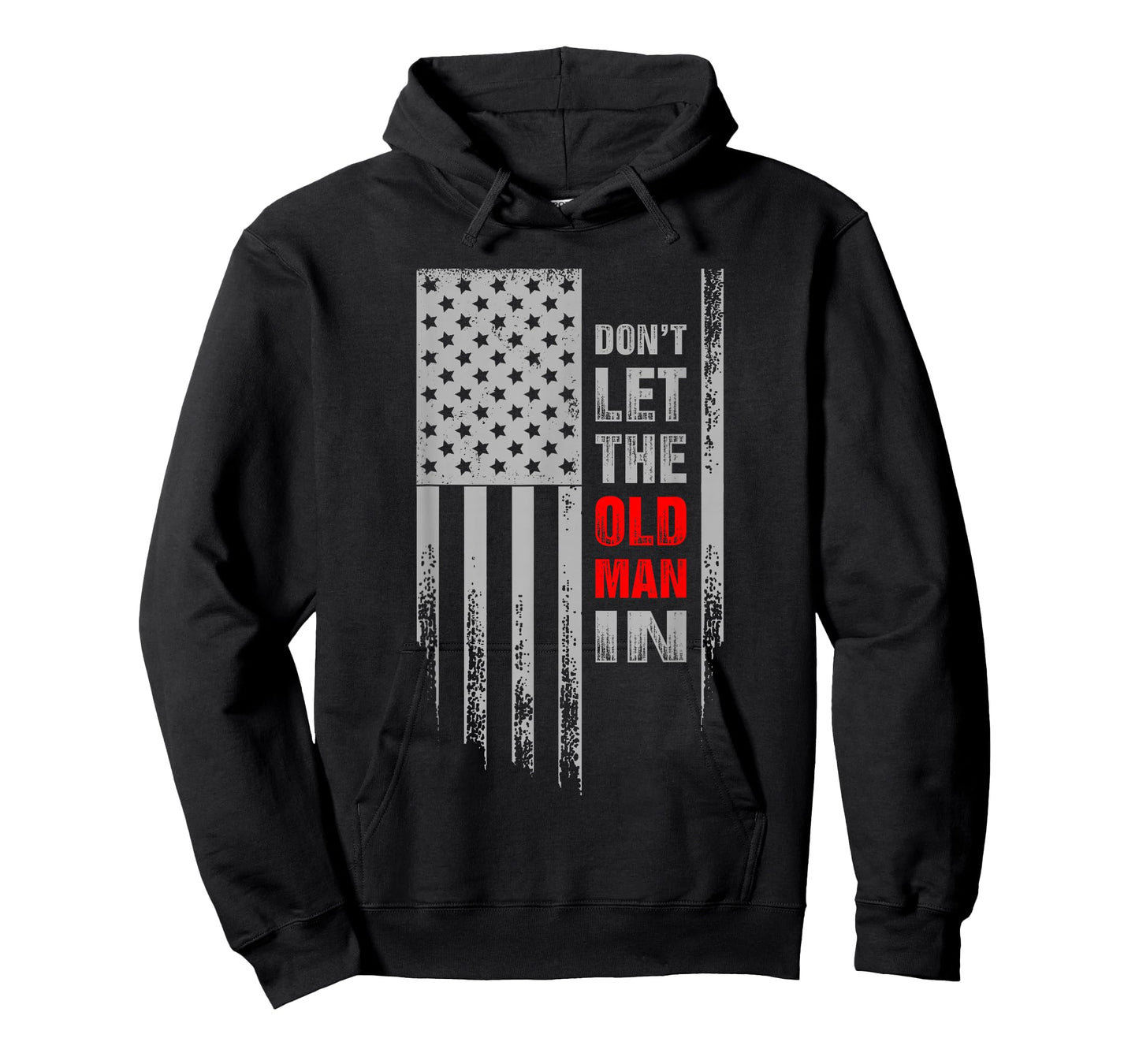 Don't Let The Old Man in Retro Vintage USA American Flag T-Shirt