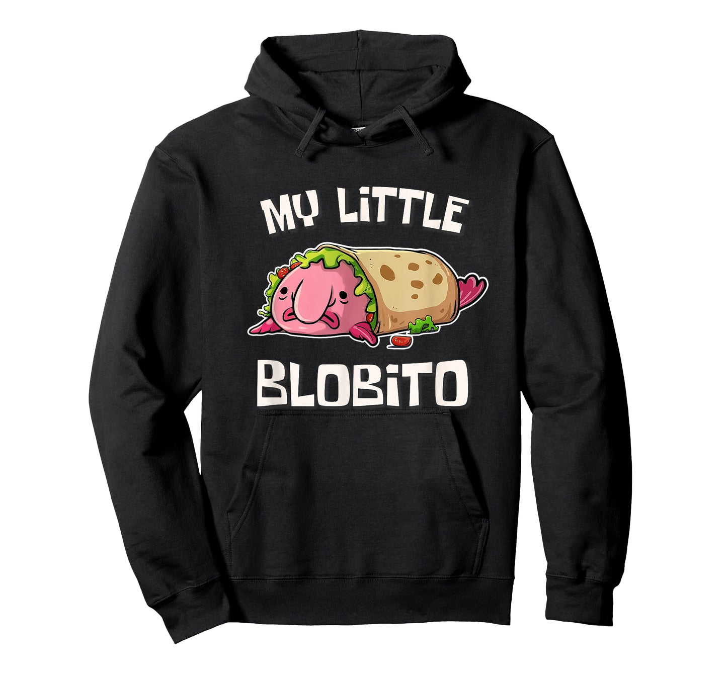 Mens Womens Meme Burrito My Little Blobito Blobfish Lover T-Shirt