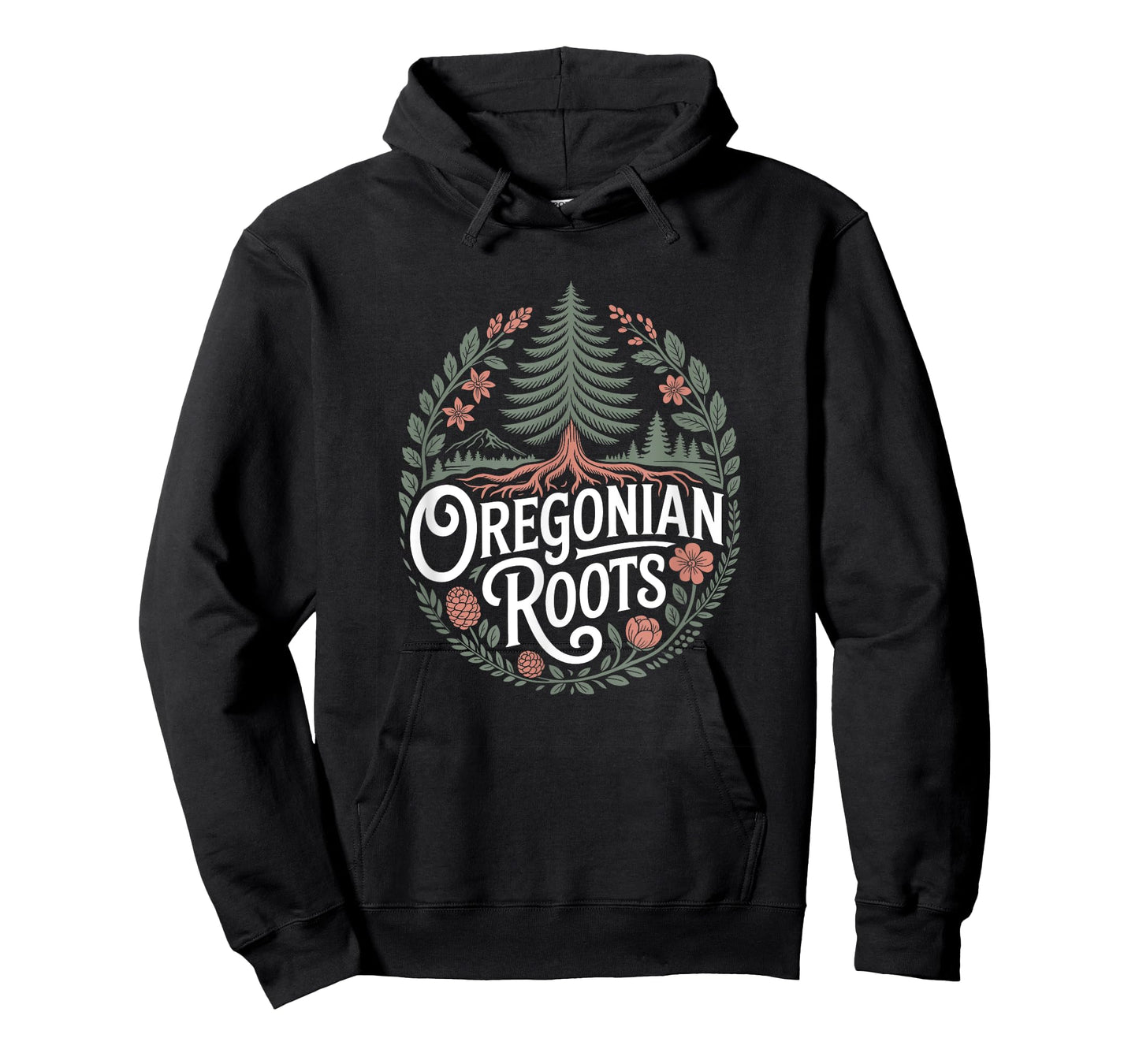 Oregonian Roots - Oregon Flag Colors Family Tree Souvenir T-Shirt
