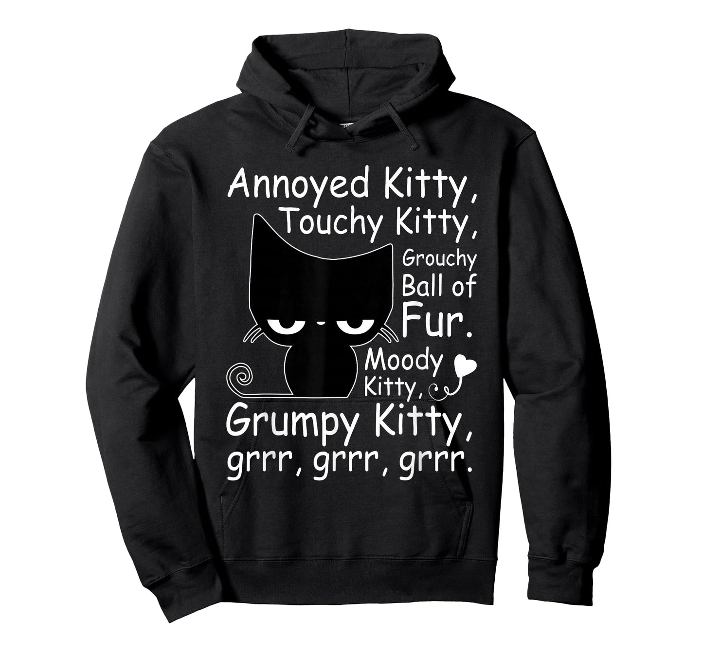 Angry Cat Kitten Lover Funny Attitude Fur Pet Owner T-Shirt