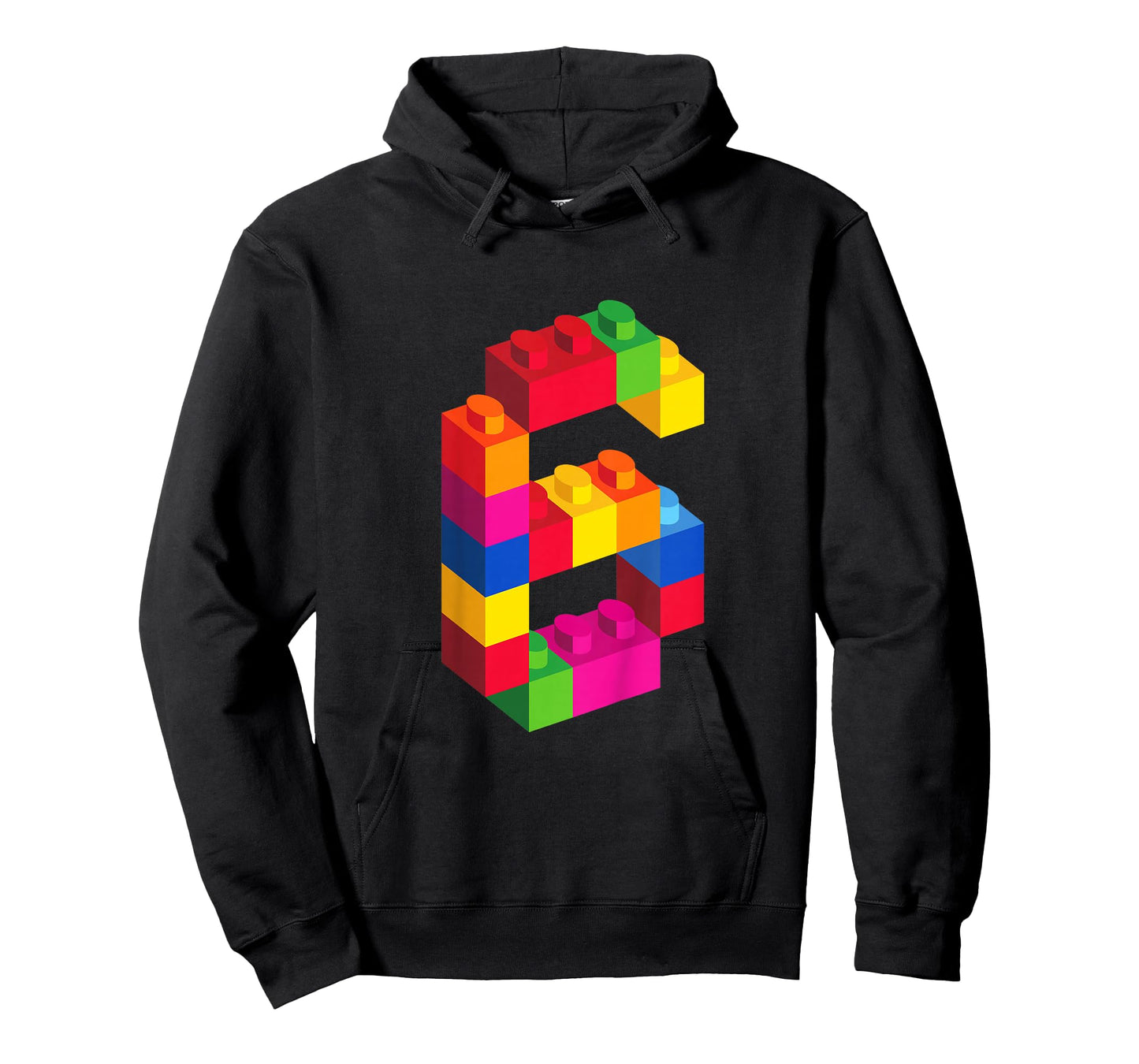 6 Year Old Building Blocks Birthday Bricks 6th Gift T-Shirt