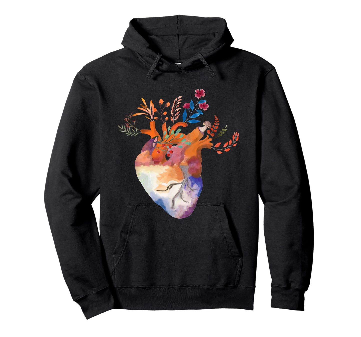 Anatomical Floral Heart Cardiology Medical Cardiac Nurse T-Shirt