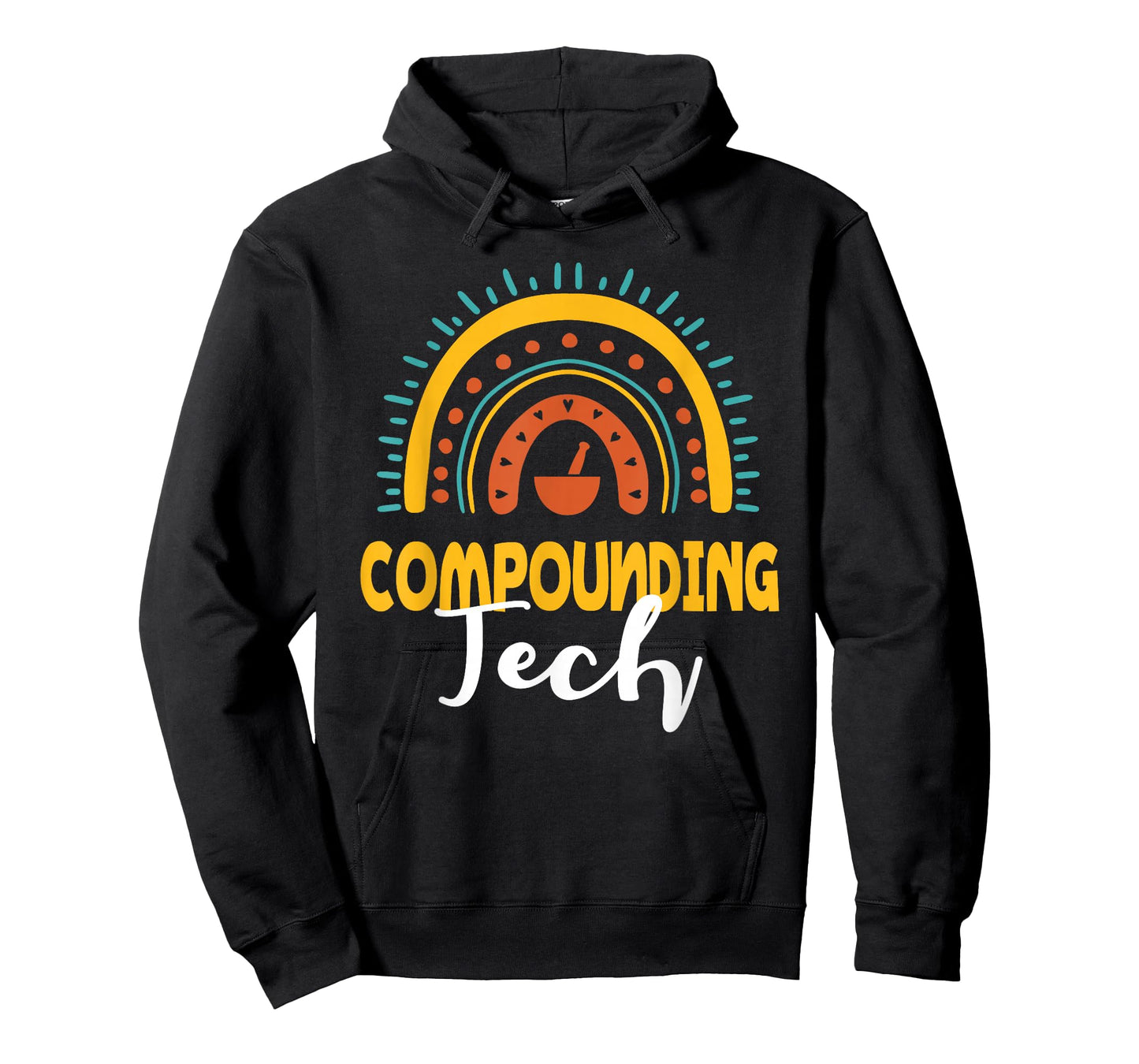 Compounding Tech Boho Rainbow Apparel Pharmacy Assistant T-Shirt