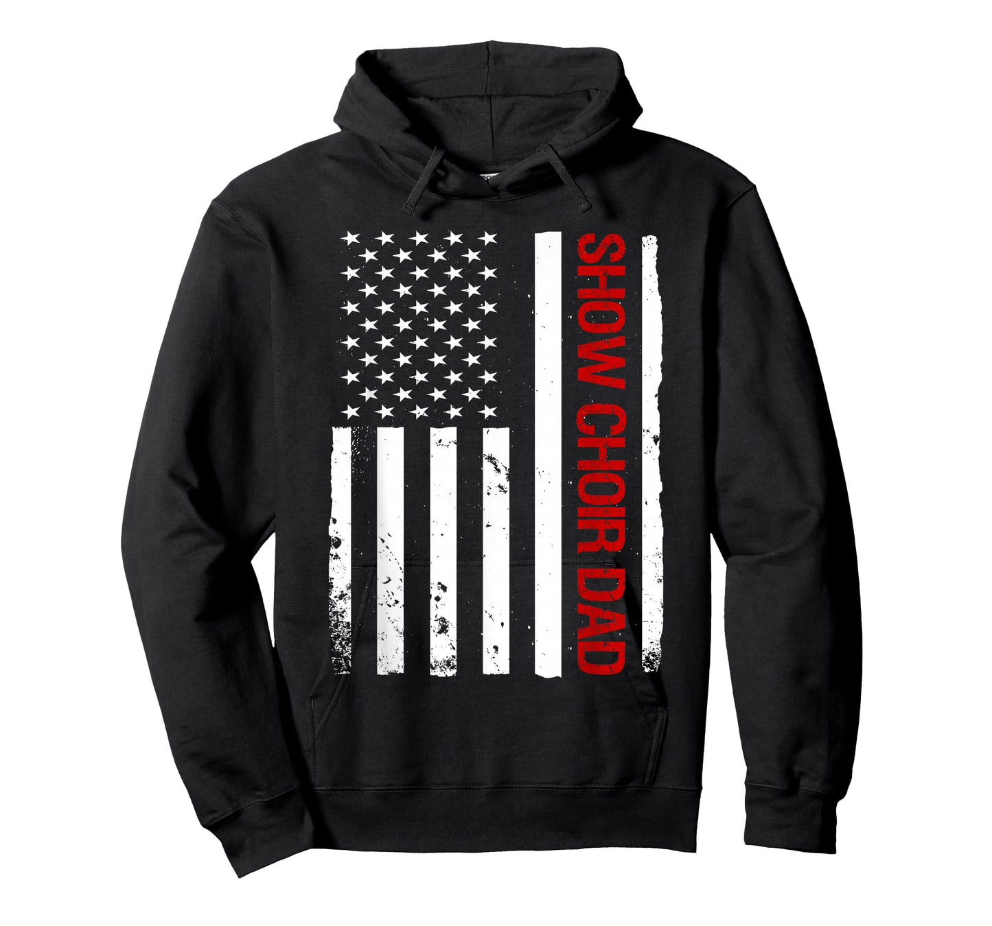 Show Choir Dad USA American Flag Singing T-Shirt