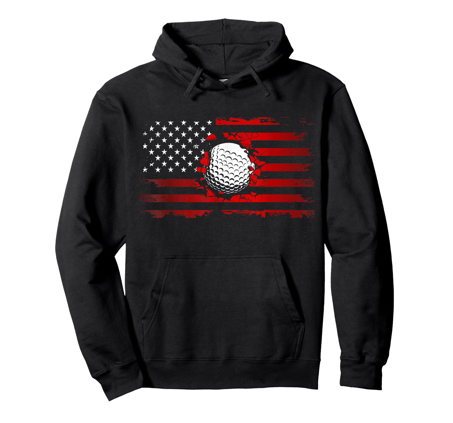 American Flag Golf T-Shirt