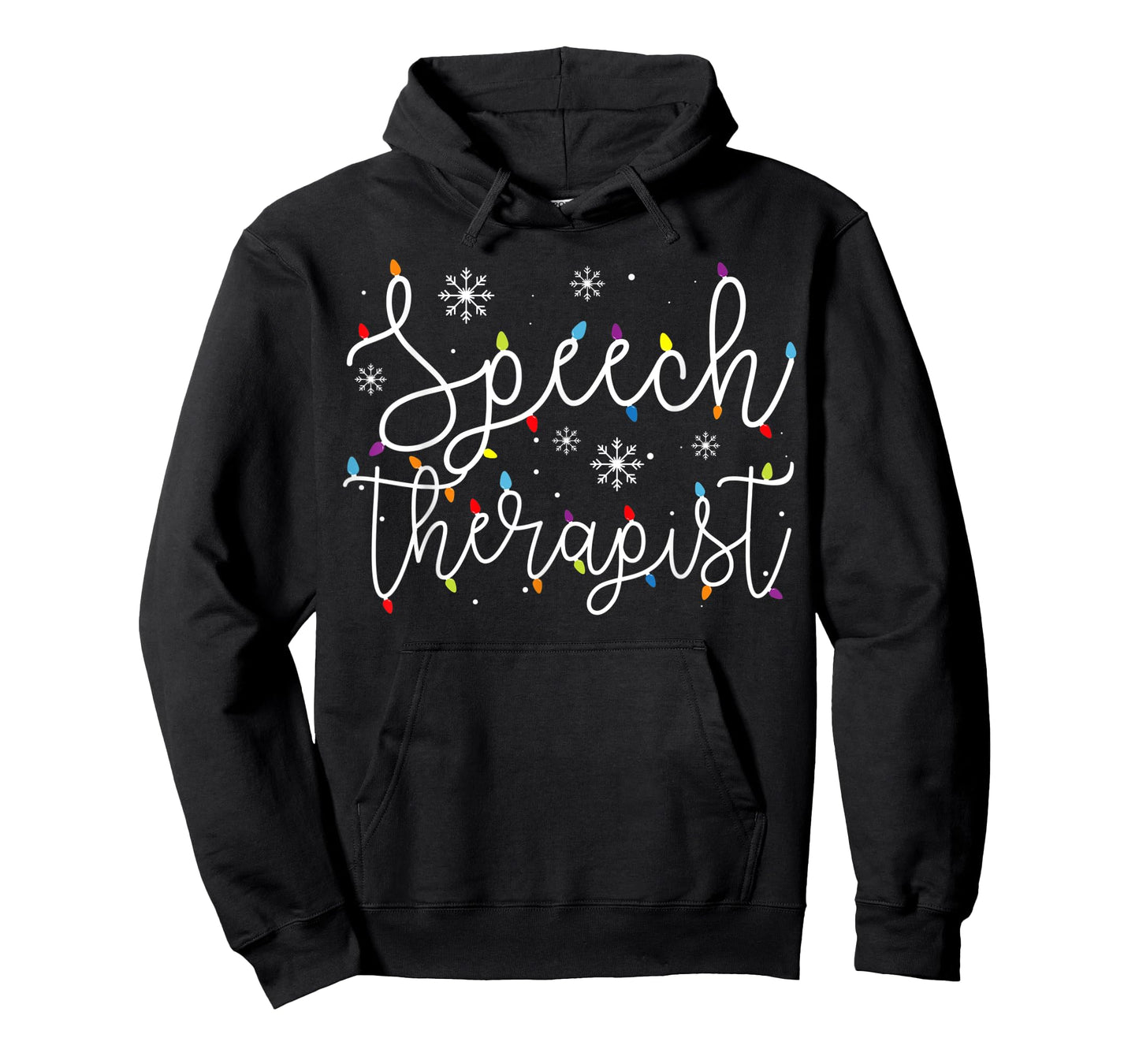 Cute Christmas Speech Therapist X-mas Light Festive SLP T-Shirt