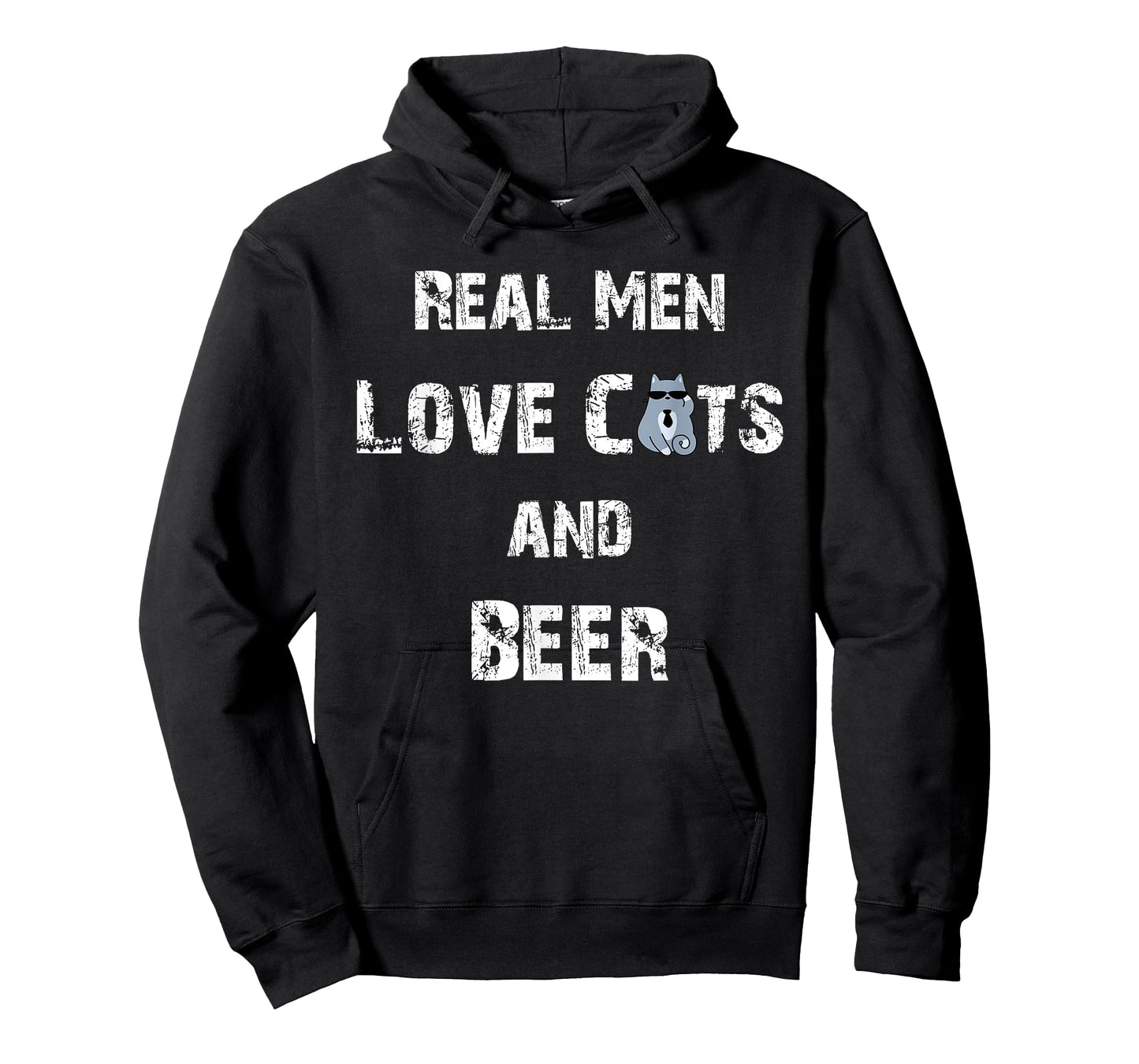 Funny Cat Shirt: Real Men Love Cats And Beer T-Shirt Gift